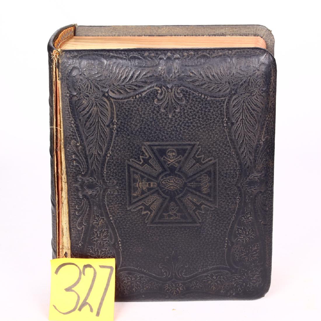 1891 Holeman Pictorial Family Masonic Lodge Bible