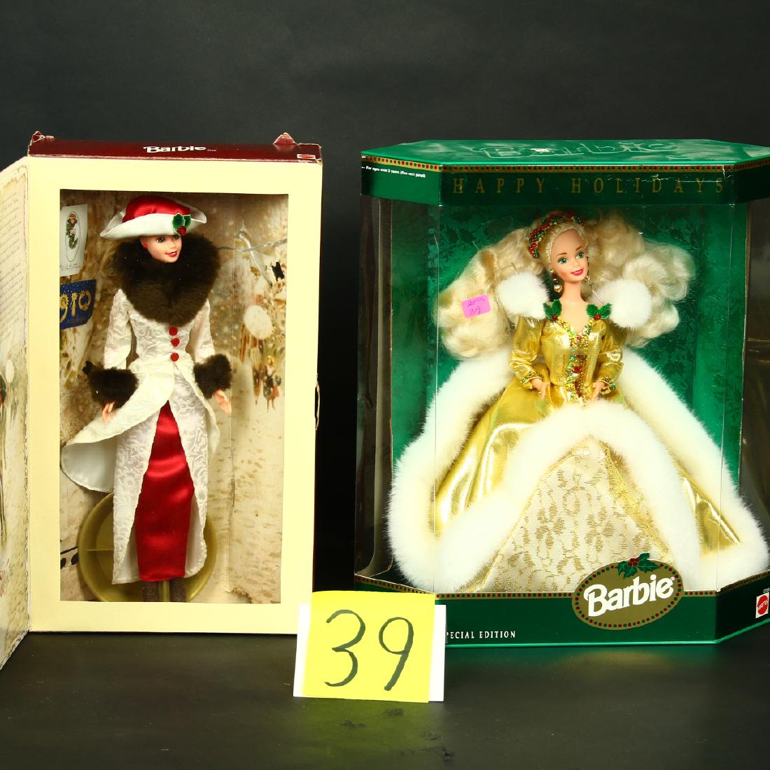 2 Barbie dolls, Happy Holidays Barbie and Holiday (1 of 1)