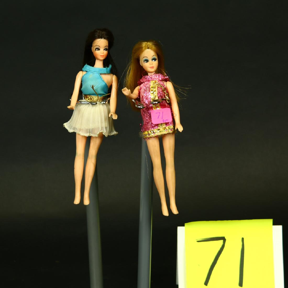 2 Topper Dawn Dolls, Brunette Blonde (1 of 1)