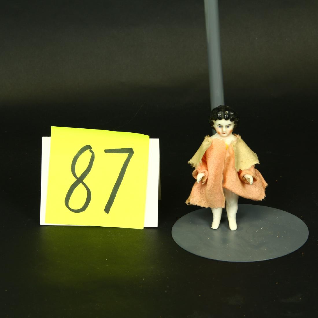 Antique German Frozen Charlotte China Doll Black Hair (1 of 2)