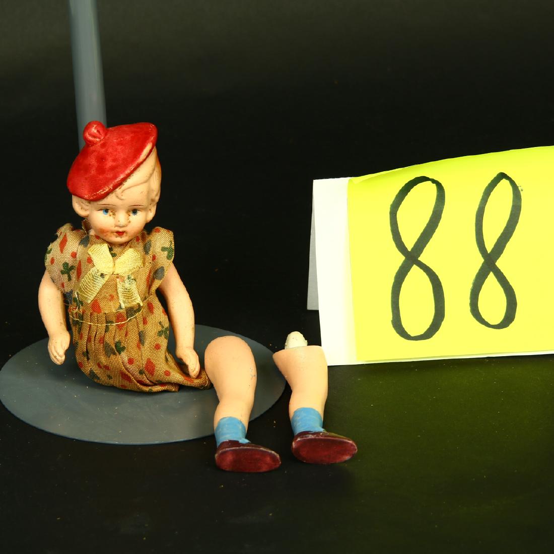 Occupied Japan Bisque Porcelain Jointed Doll with (1 of 1)