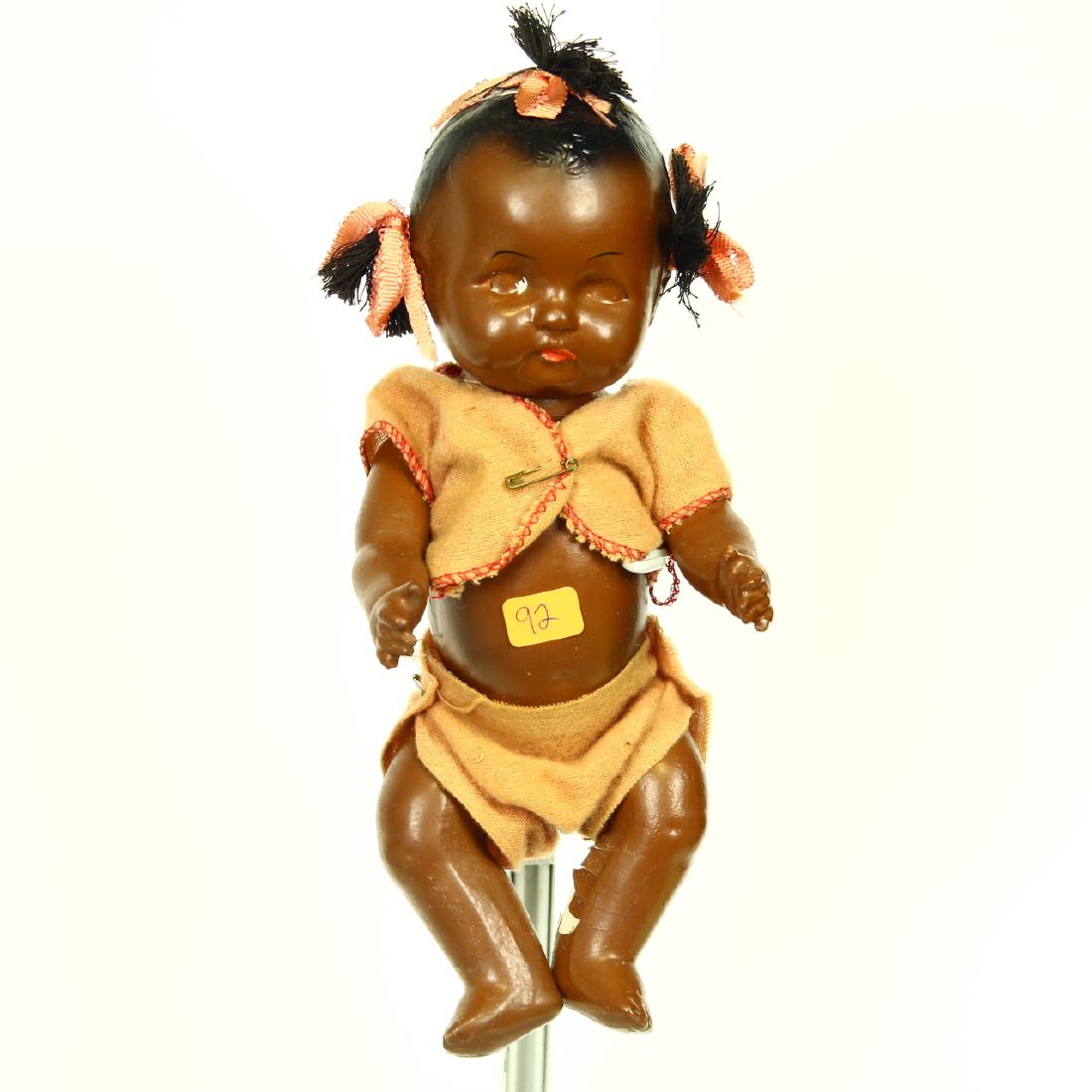 Vintage Topsy Doll Black Baby Girl Composition String (1 of 1)