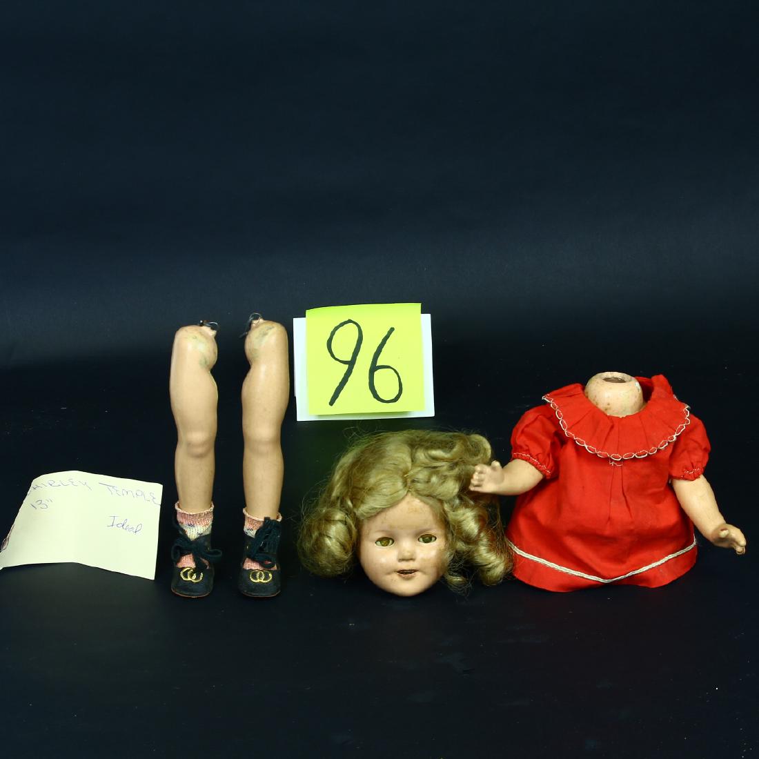 1930s Ideal 13” Shirley Temple Composition Doll Red (1 of 1)