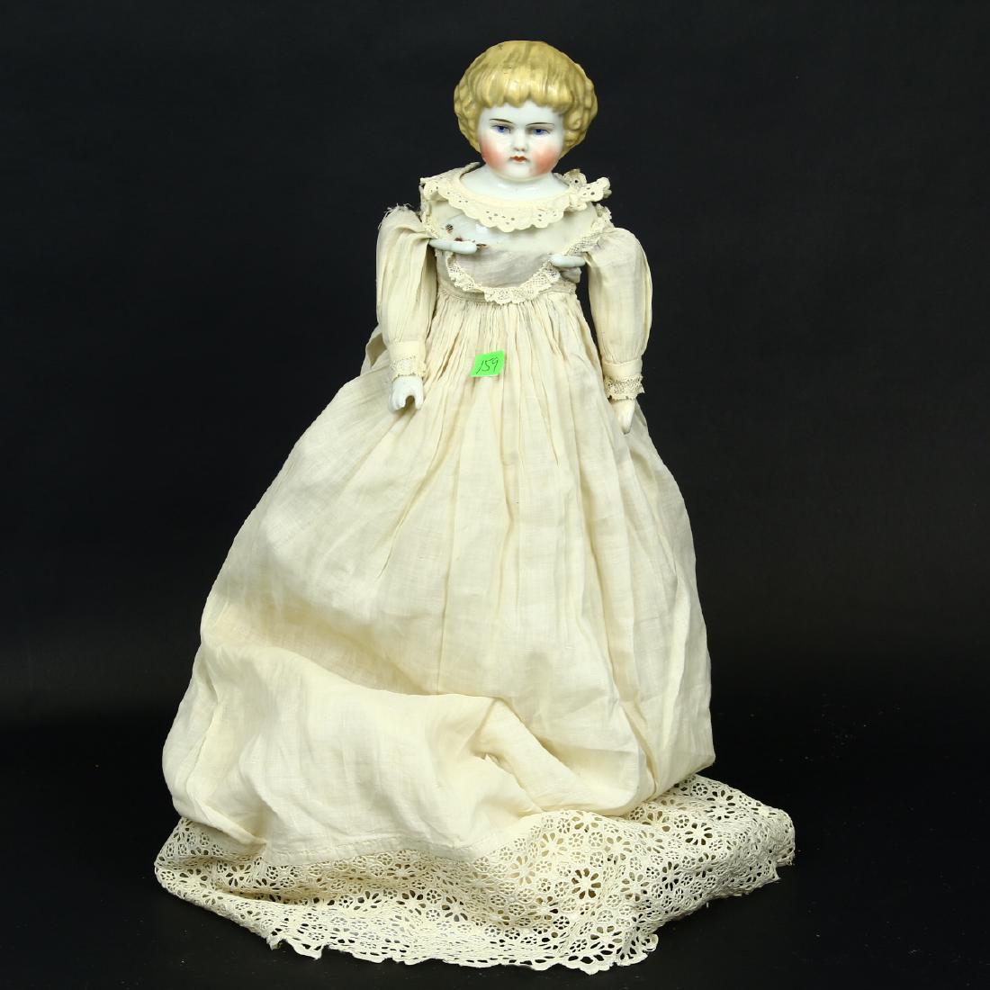 Antique porcelain composition doll marked 1000 #4 on (1 of 4)