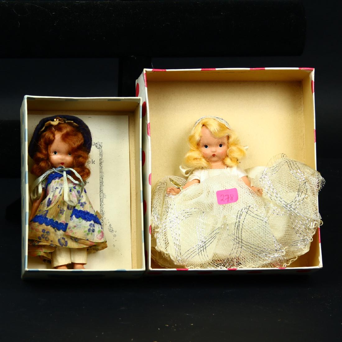 Storybook Dolls by Nancy Ann “Snow Queen and Little: 5” and 6” Tall composite doll