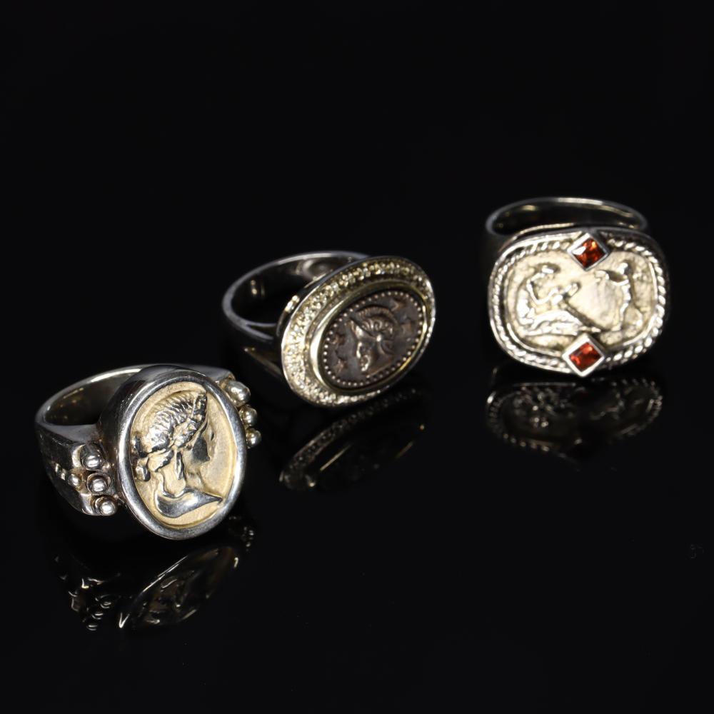 Three Sterling Silver Rings (1 of 3)
