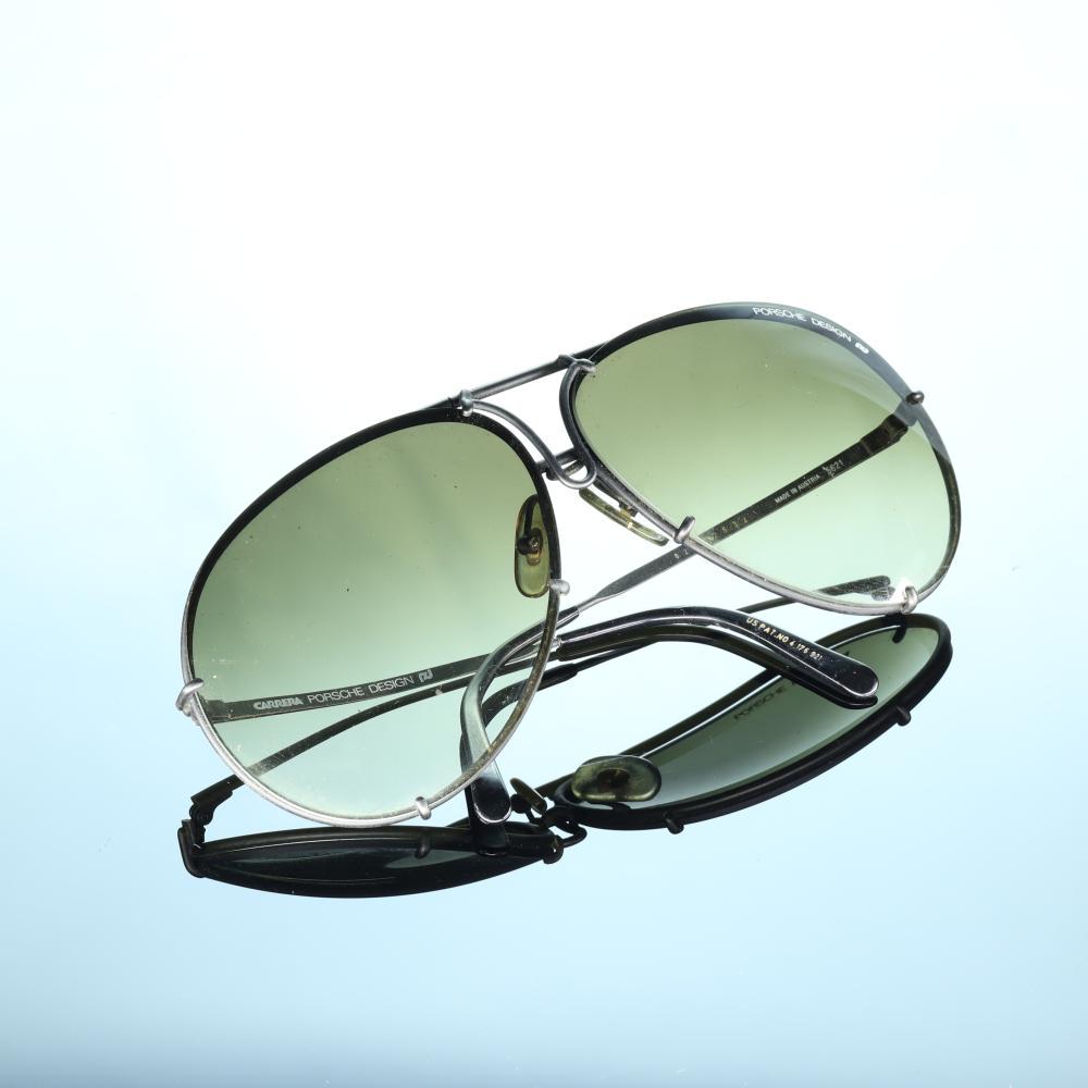 Vintage Porsche Design Carrera Sun Glasses: All original Vintage Porsche Design Carrera Sun Glasses Includes an orginal Second set of darker lenes and the original Porsche Storage Case