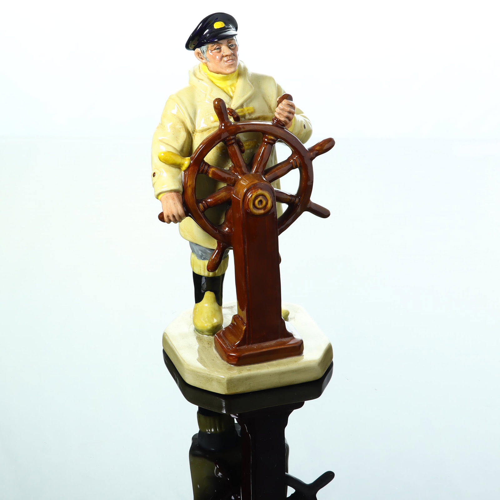 Royal Dalton The Helmsman 1973: Signed & Number HN2499 1973 9.25 in tall x 4.5 in wide x 4.5 in long