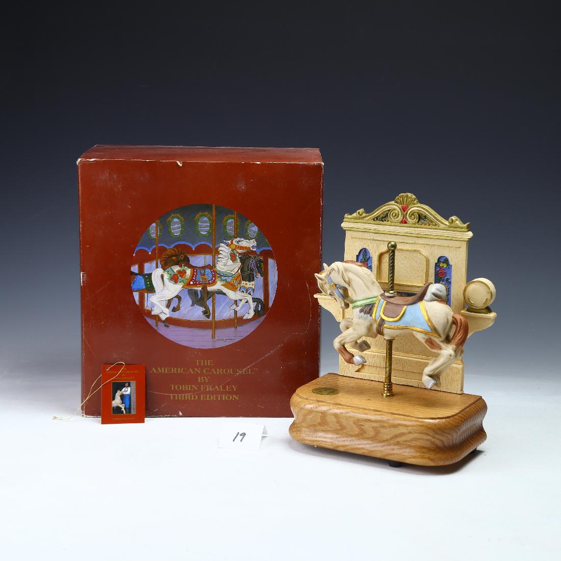 Vintage The American Carousels by Tobin Fraley horses: Vintage The American Carousels by Tobin Fraley horses with COAâ€™s with original foam box, 3rd edition, 8.5” tall, 7.5” wide