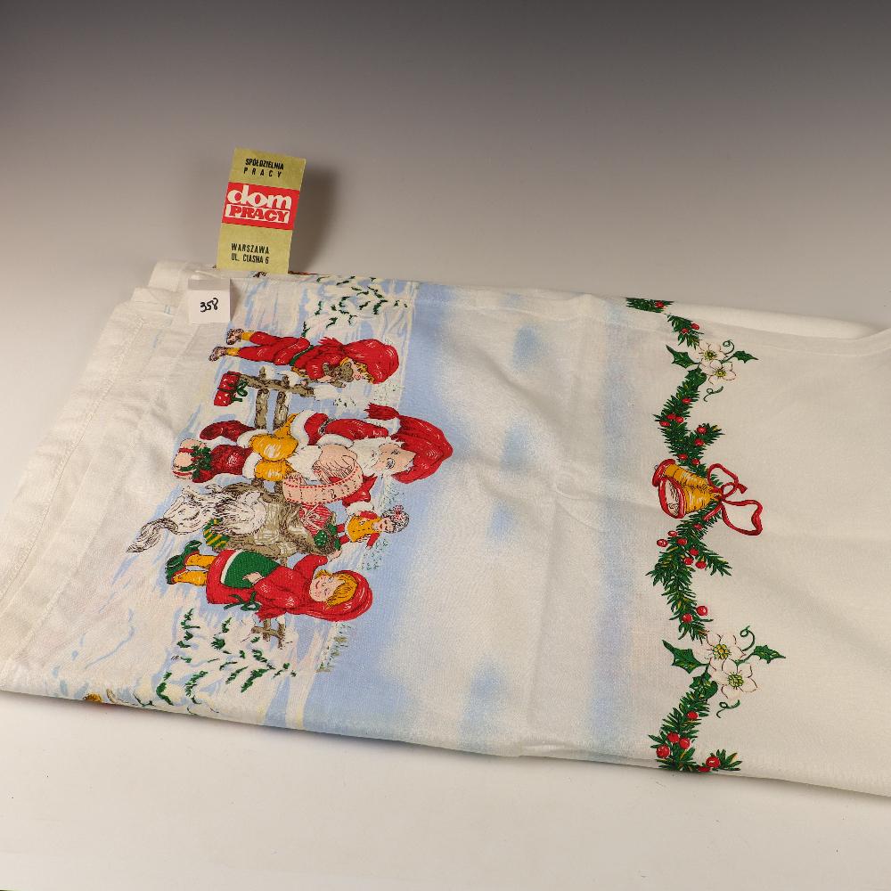 Dom Pracy Xmas Polish cotton table cloth: Dom Pracy Xmas Polish cotton table cloth