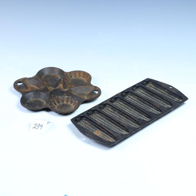 Cast Iron Tart Pan And A Corn Bread Pan