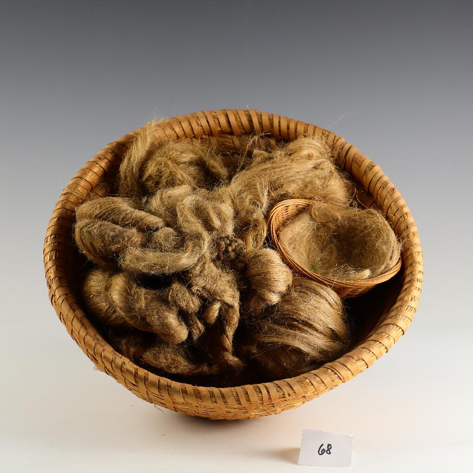 Blonde hair in a basket (1 of 3)