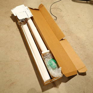 Brand New Hunter Douglas White Fabric Shades: Brand New Hunter Douglas White Fabric Shades, 2 pieces, Fabric Z16 163, 41X56 size