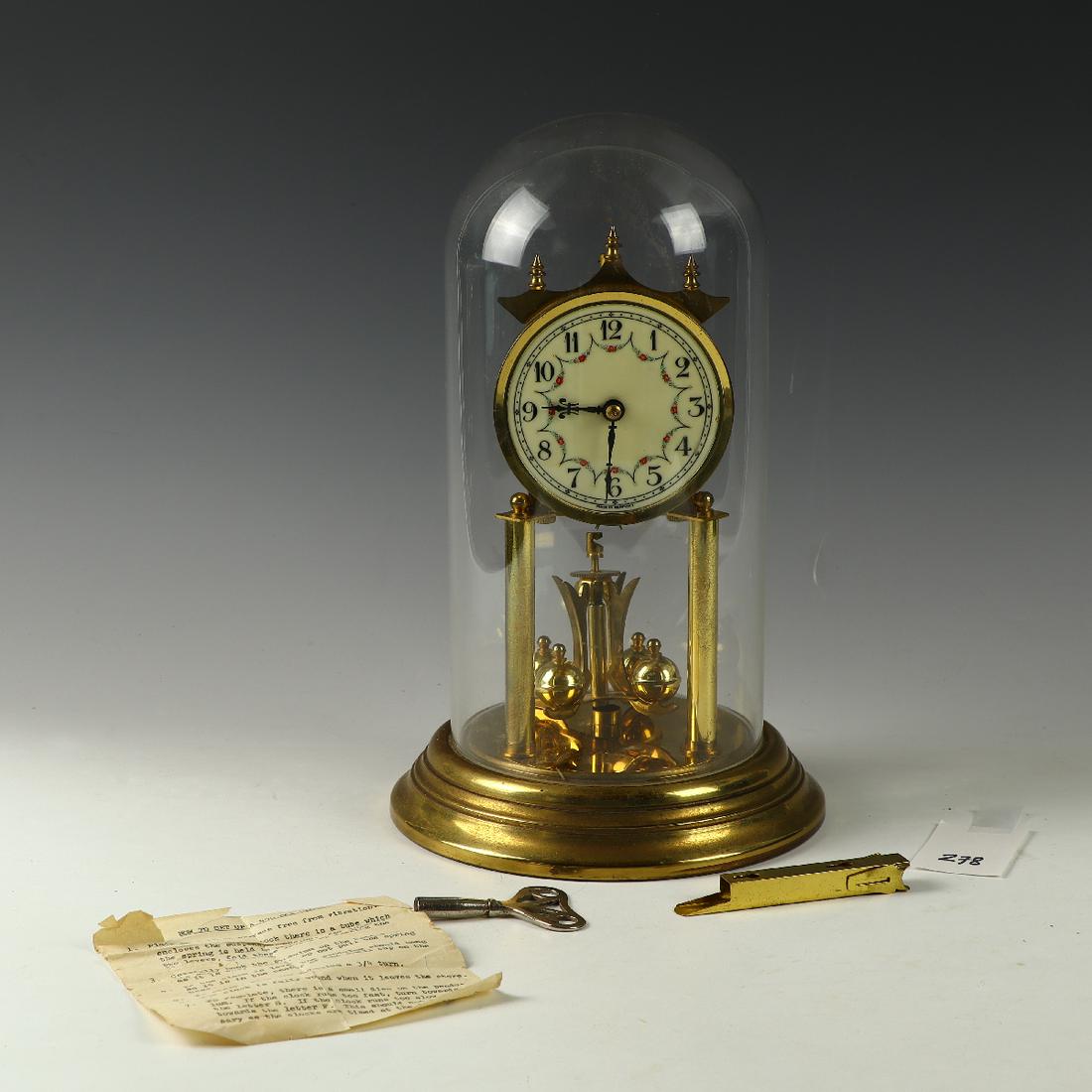 Vintage Konrad Mauch Clock Schwenningen Germany with key (1 of 5)