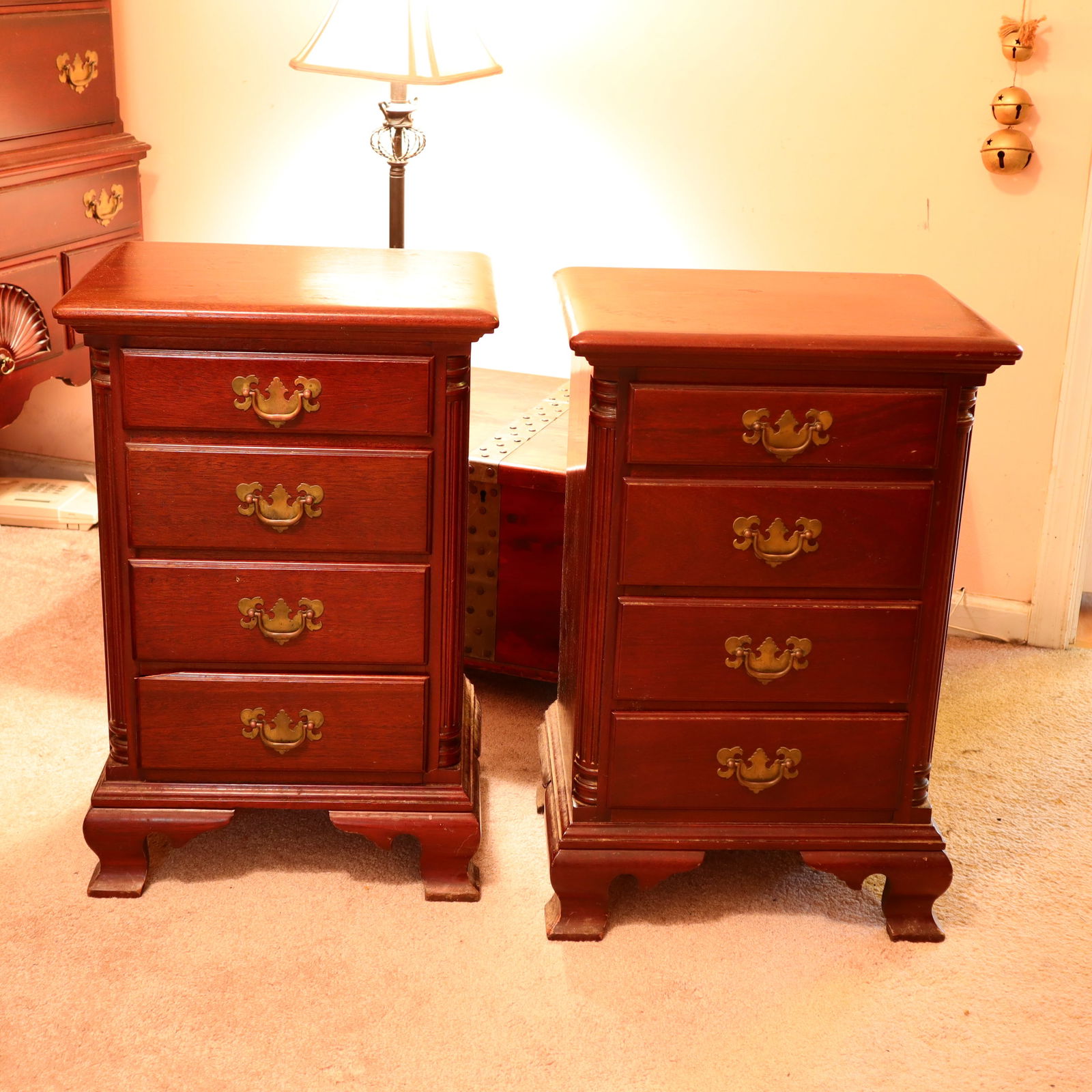Vintage Pair Of Nightstands By Kling Furniture Auction
