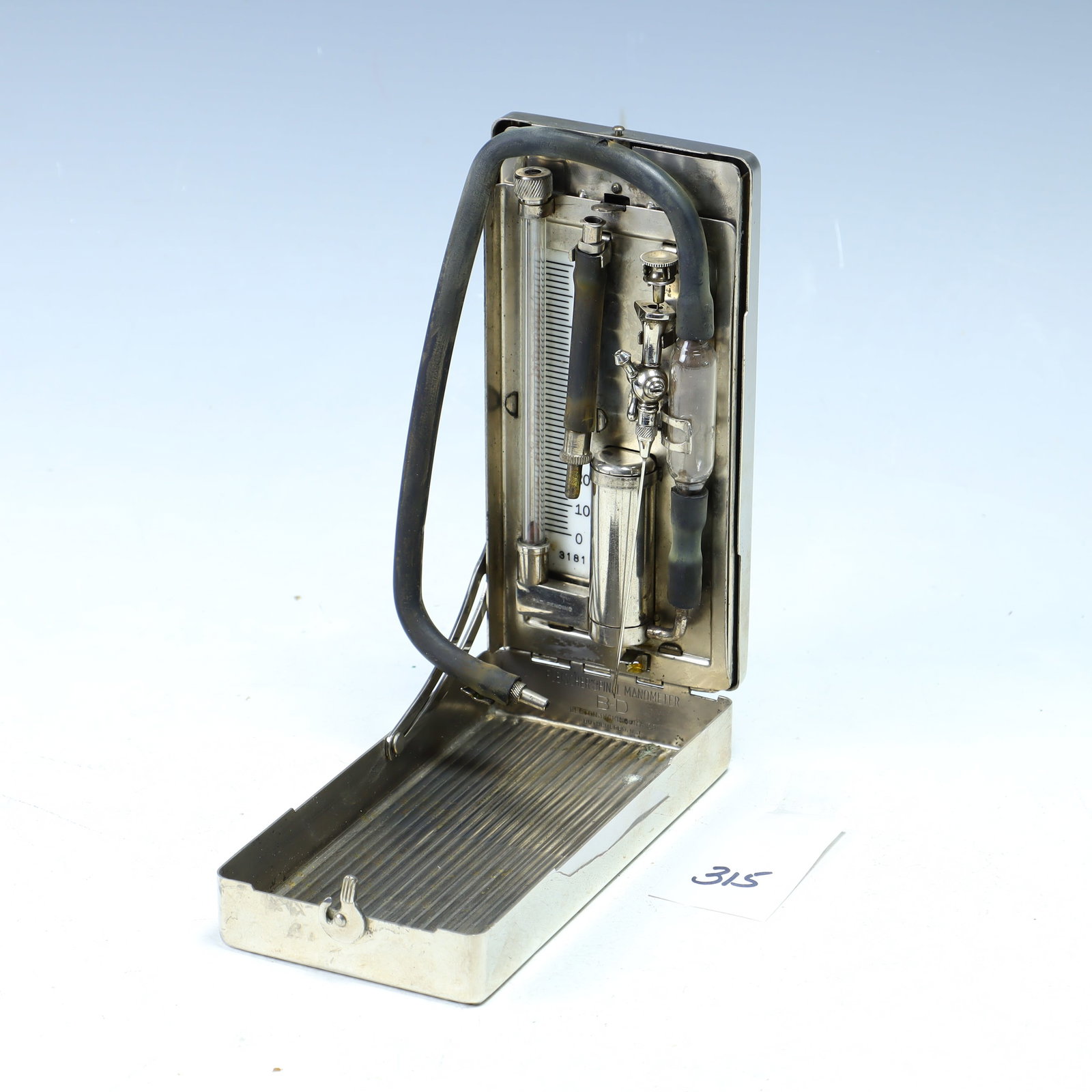 Antique spinal Fleischer manometer for anesthesia (1 of 2)