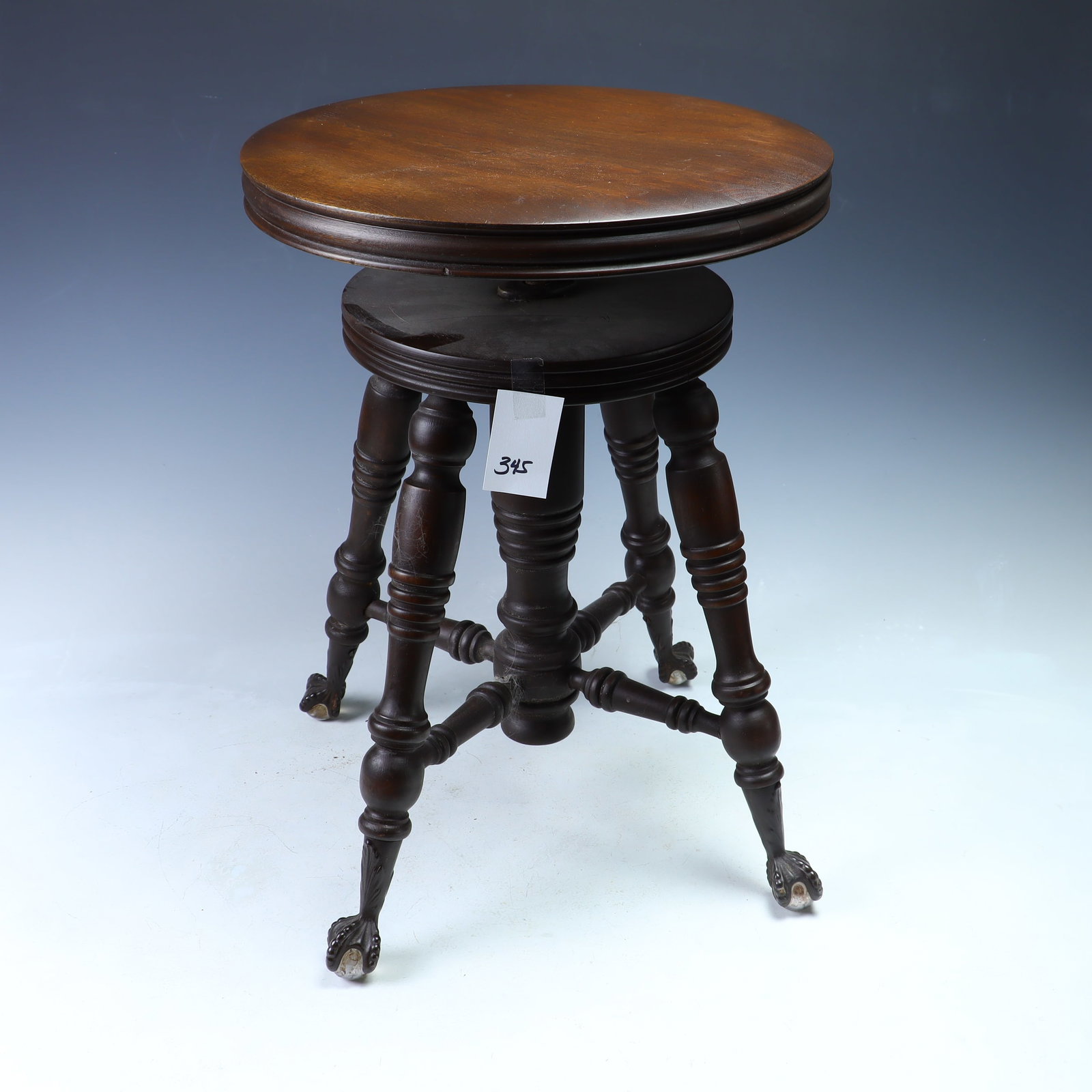 Antique clawfoot stool (1 of 4)