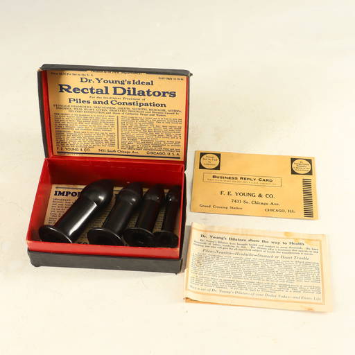 Vintage Medical Rectal Dilator Set Original Box And Instructions