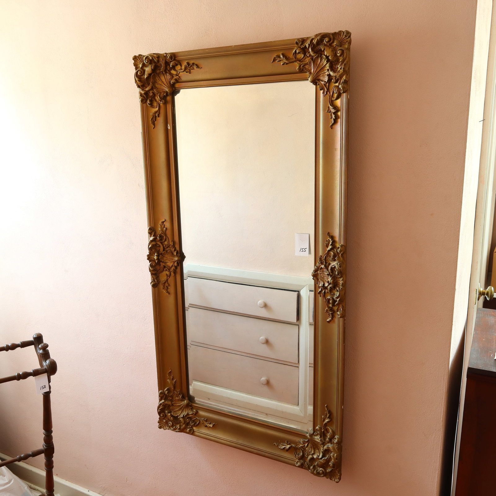 Antique Beautifully Framed Mirror: Antique Beautifully Framed Mirrorr 47X25 inches