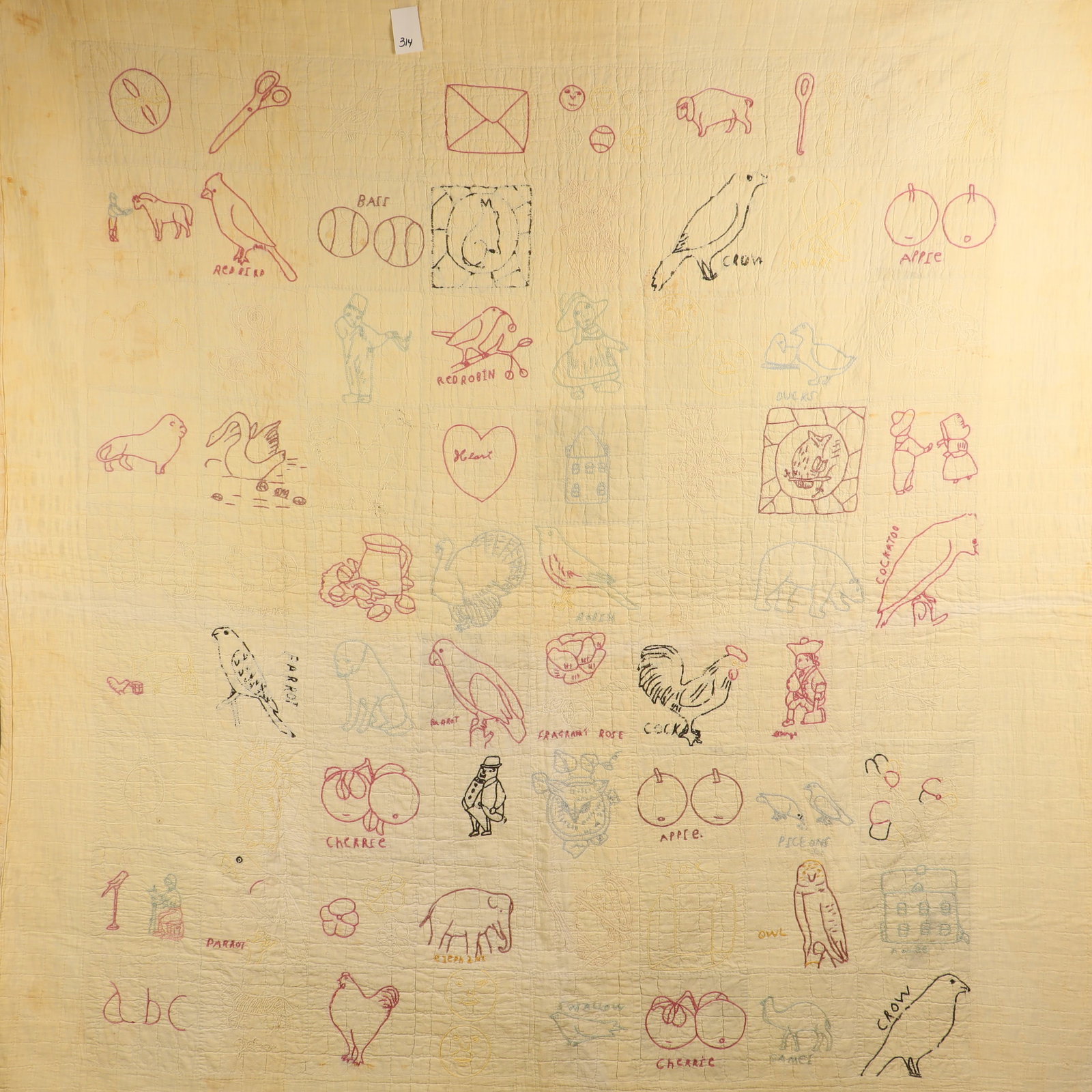 Vintage/Antique hand made quilt: Vintage/Antique hand made quilt 64X72 inches, has stains