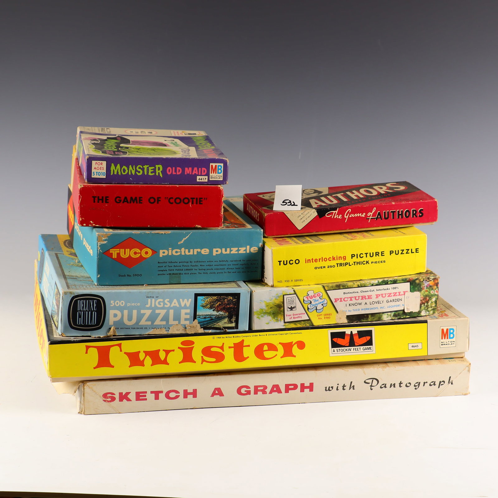 Lot of vintage board games: Lot of vintage board games as pictured