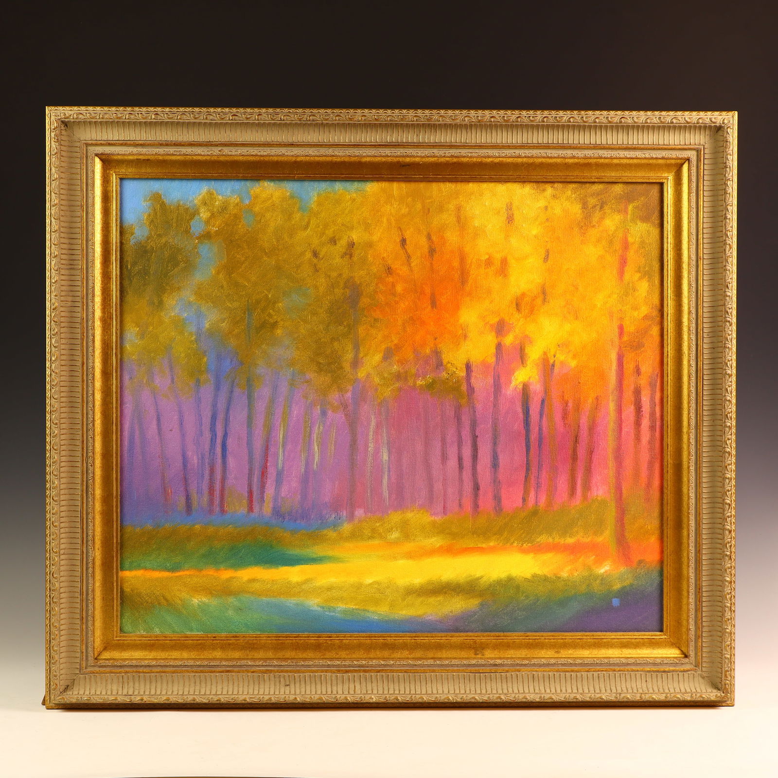 Original signed oil on canvas painting #00017 dated march 2000 (1 of 2)