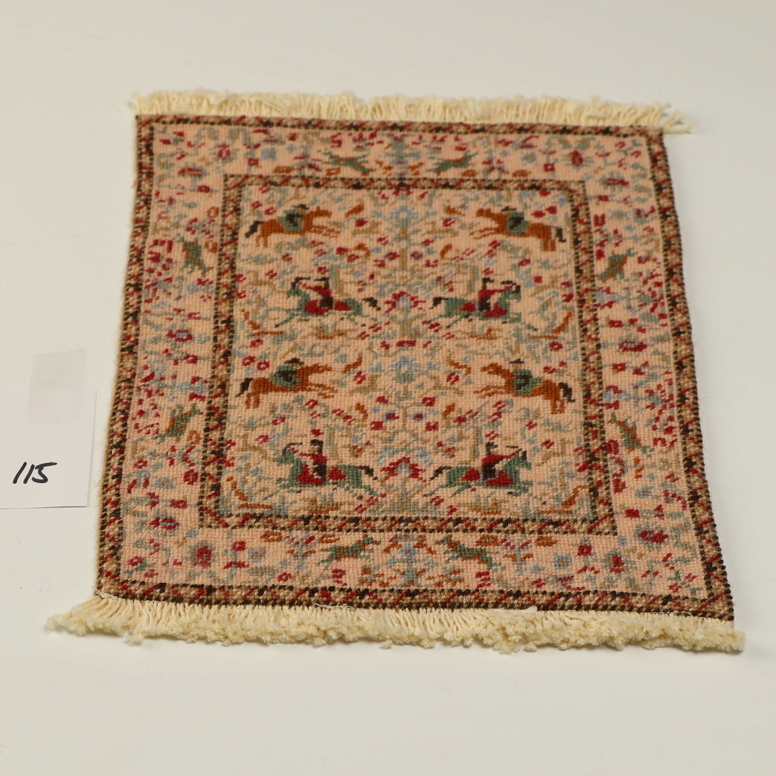 Vintage Handmade dollhouse rug by Jean Dame (1 of 2)