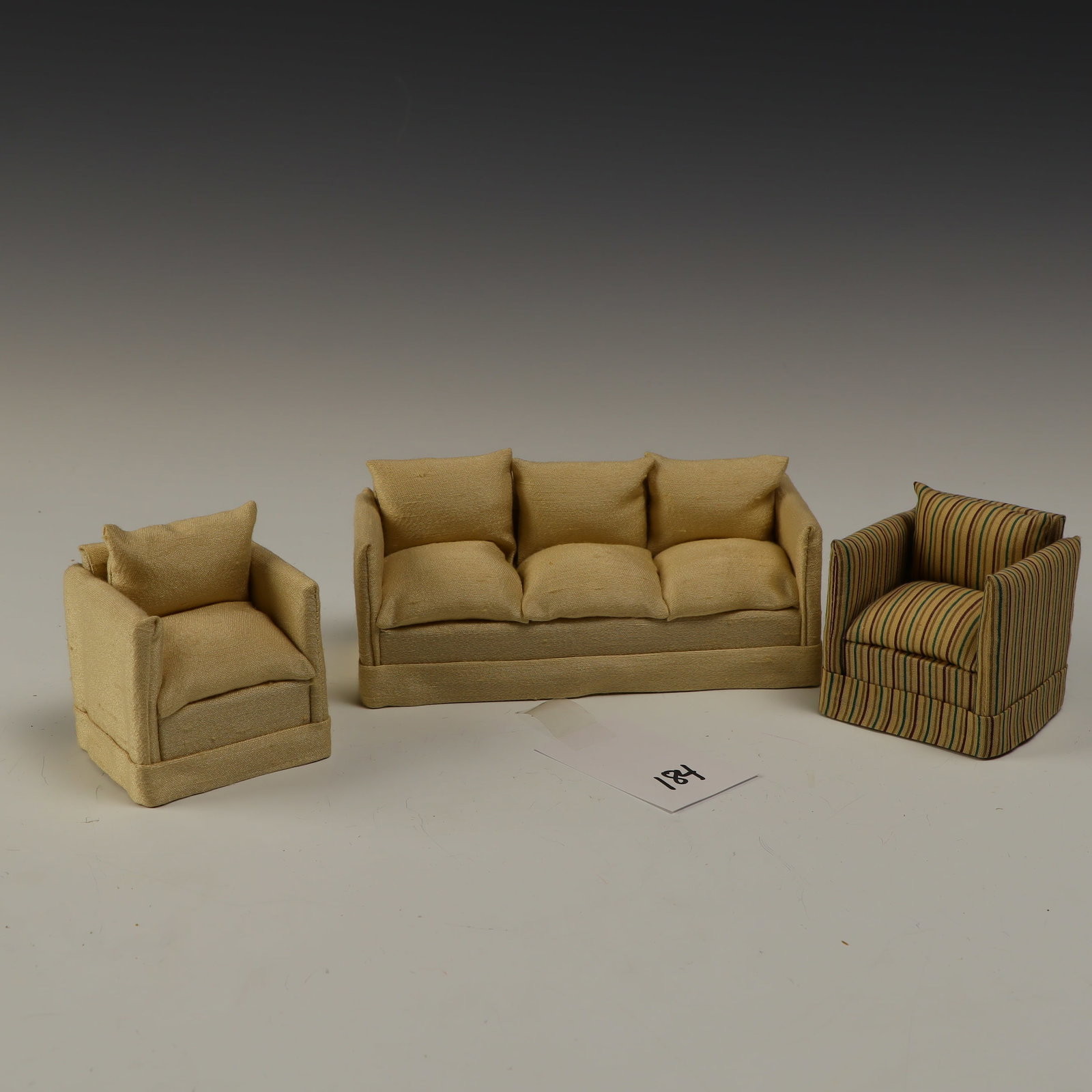 Sofa and 2 chairs miniatures (1 of 2)