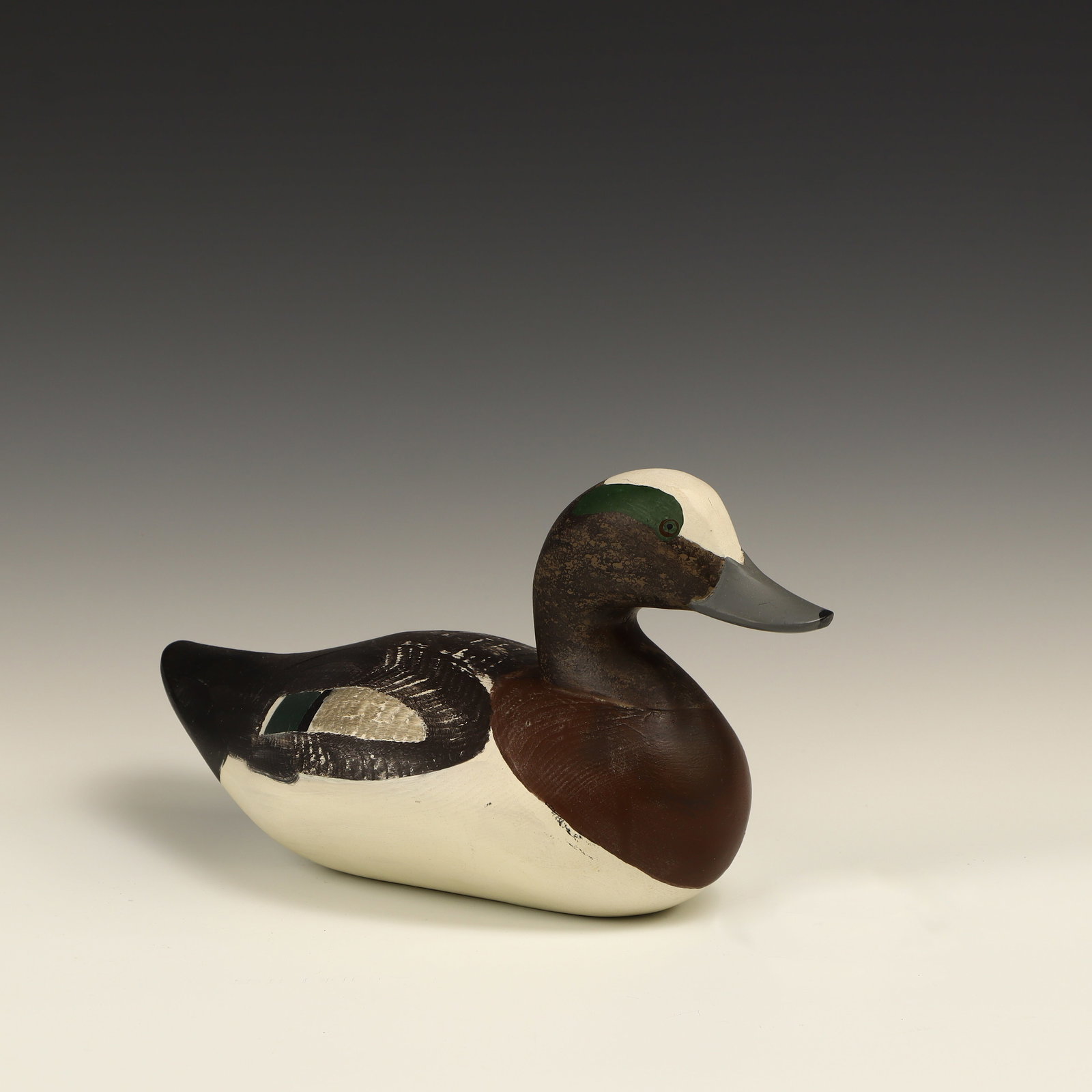 Vintage signed and hand carved wooden duck decoy by Paul Gibson (1 of 4)