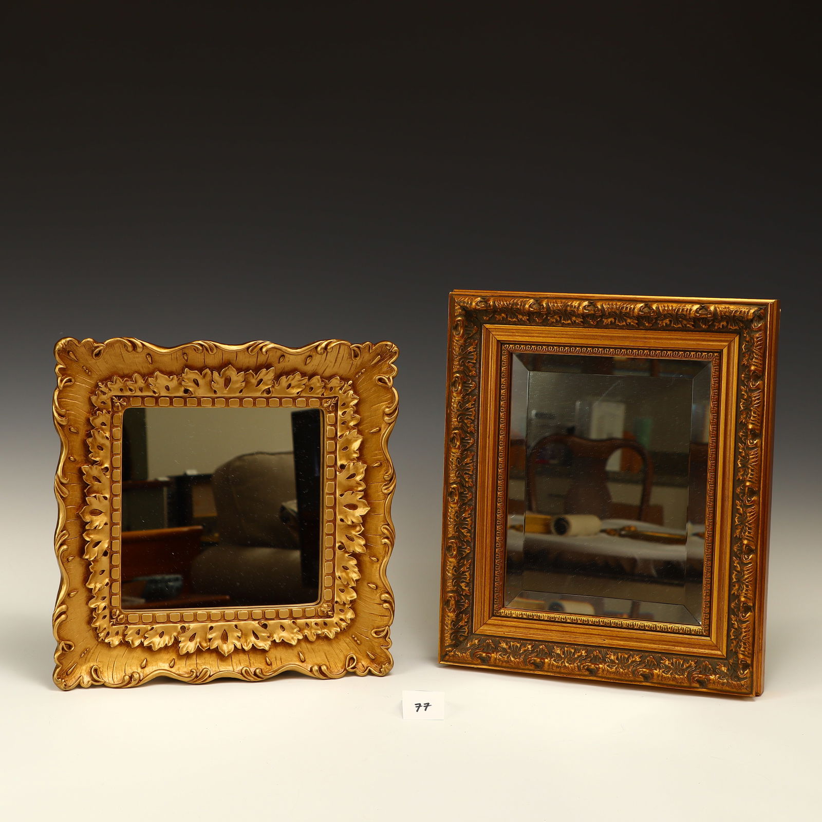 Two gold framed mirror (1 of 1)