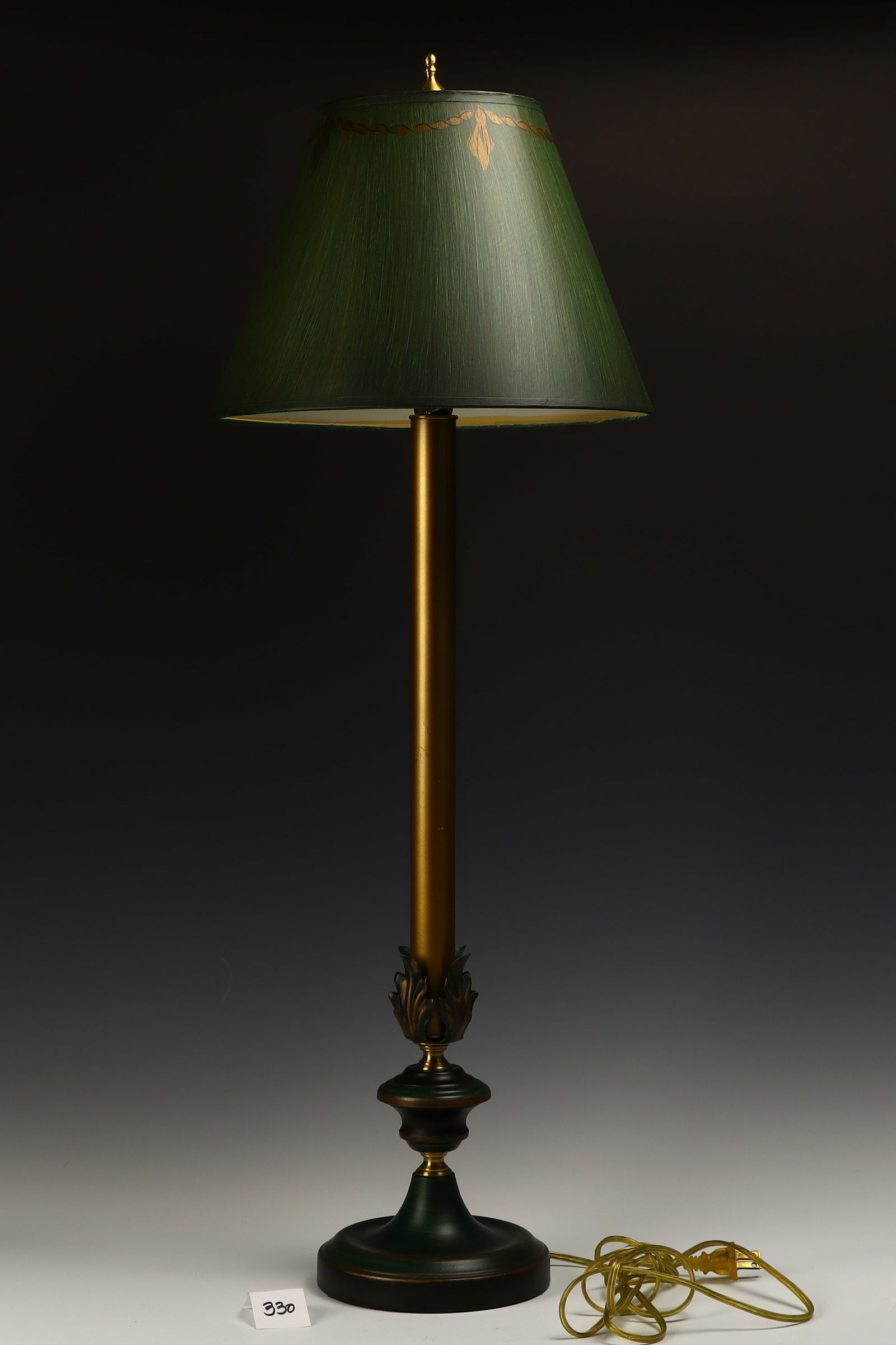 Tall Green Table Lamp (1 of 1)