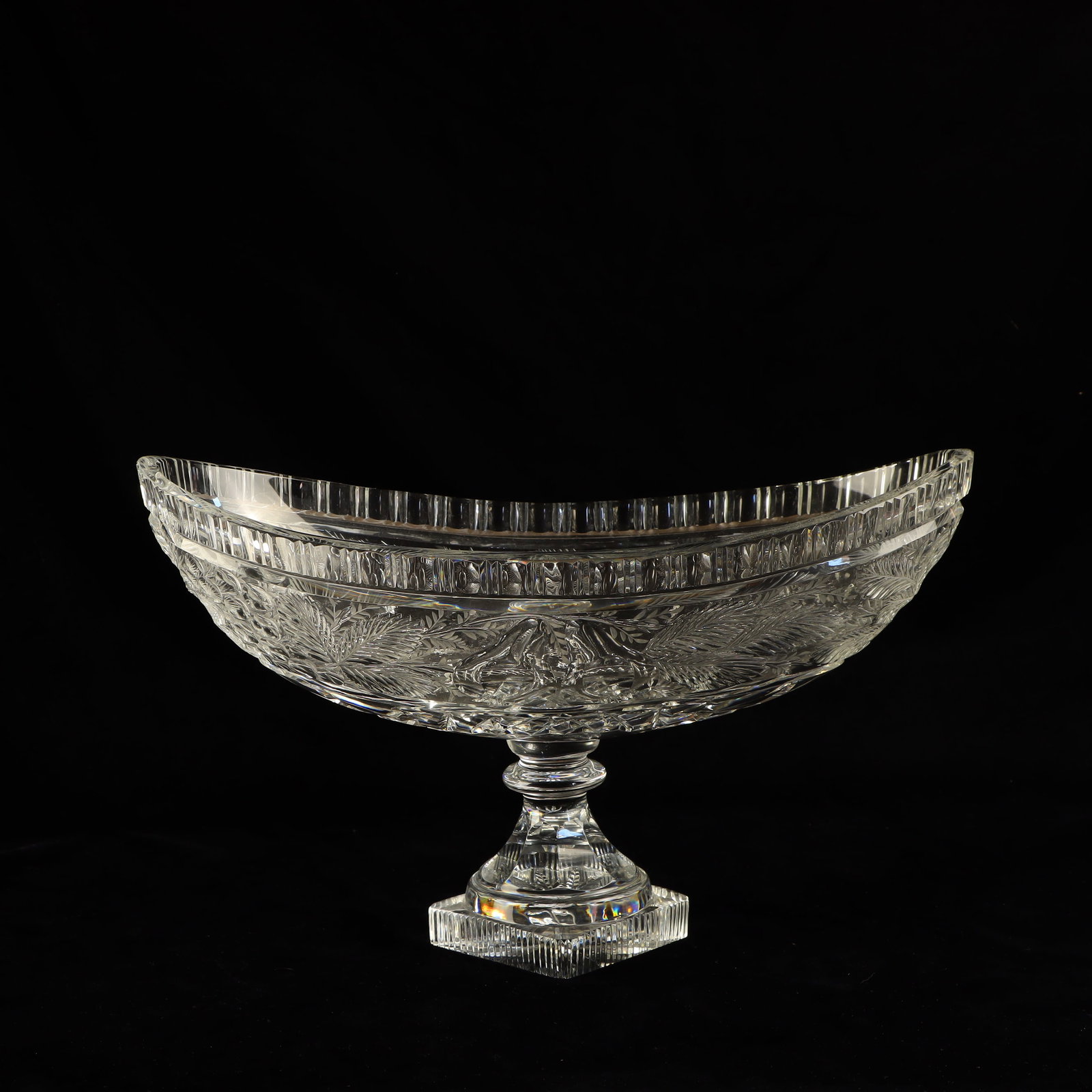 Antique cut crystal fruit bowl: Antique cut crystal fruit bowl 16 X 8 X 10 inches tall