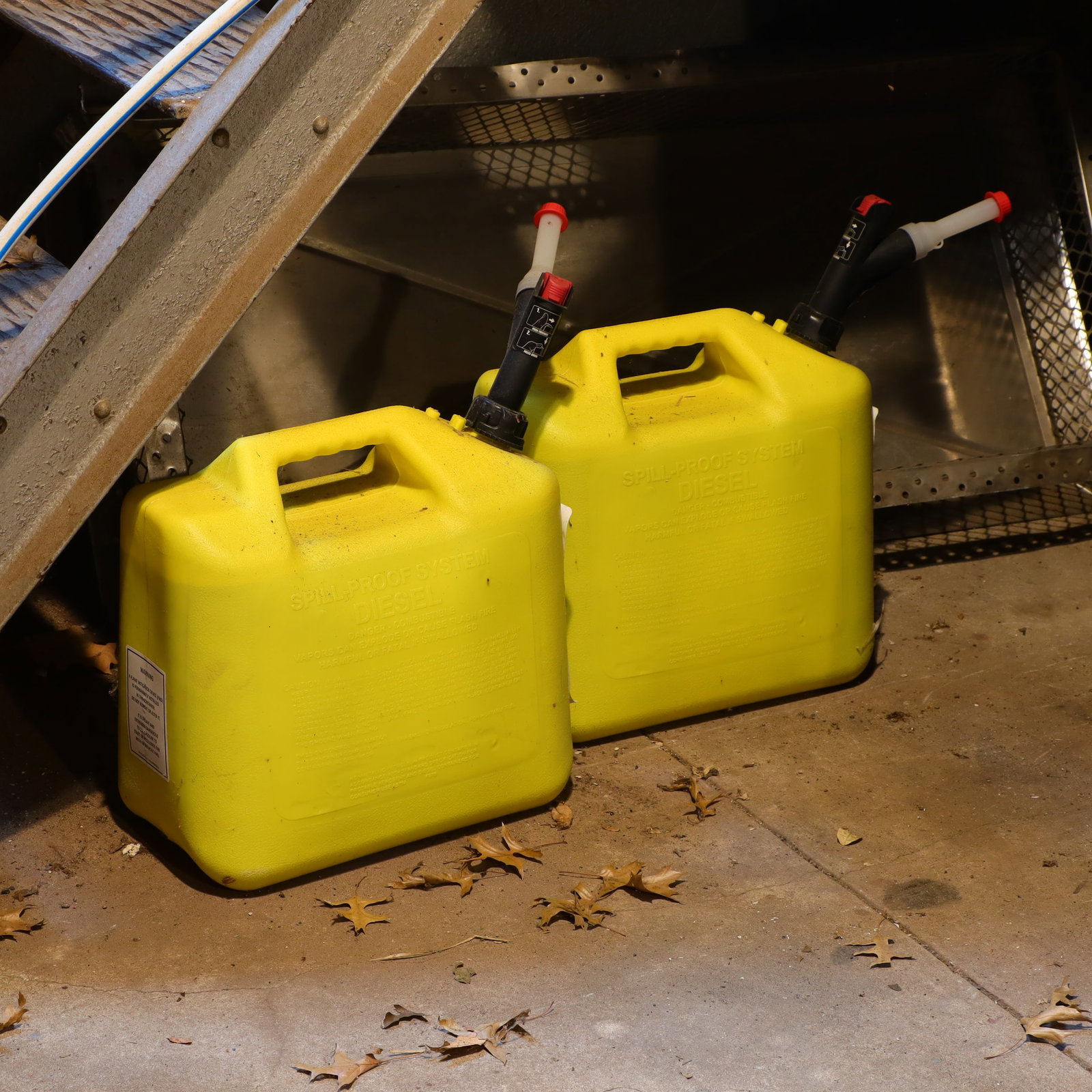 Lot of Two Diesel Fuel Containers (1 of 1)