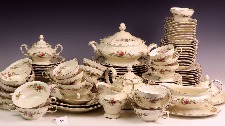 Vintage Large Rosenthal Pompadour Pattern Selb Germany China Set