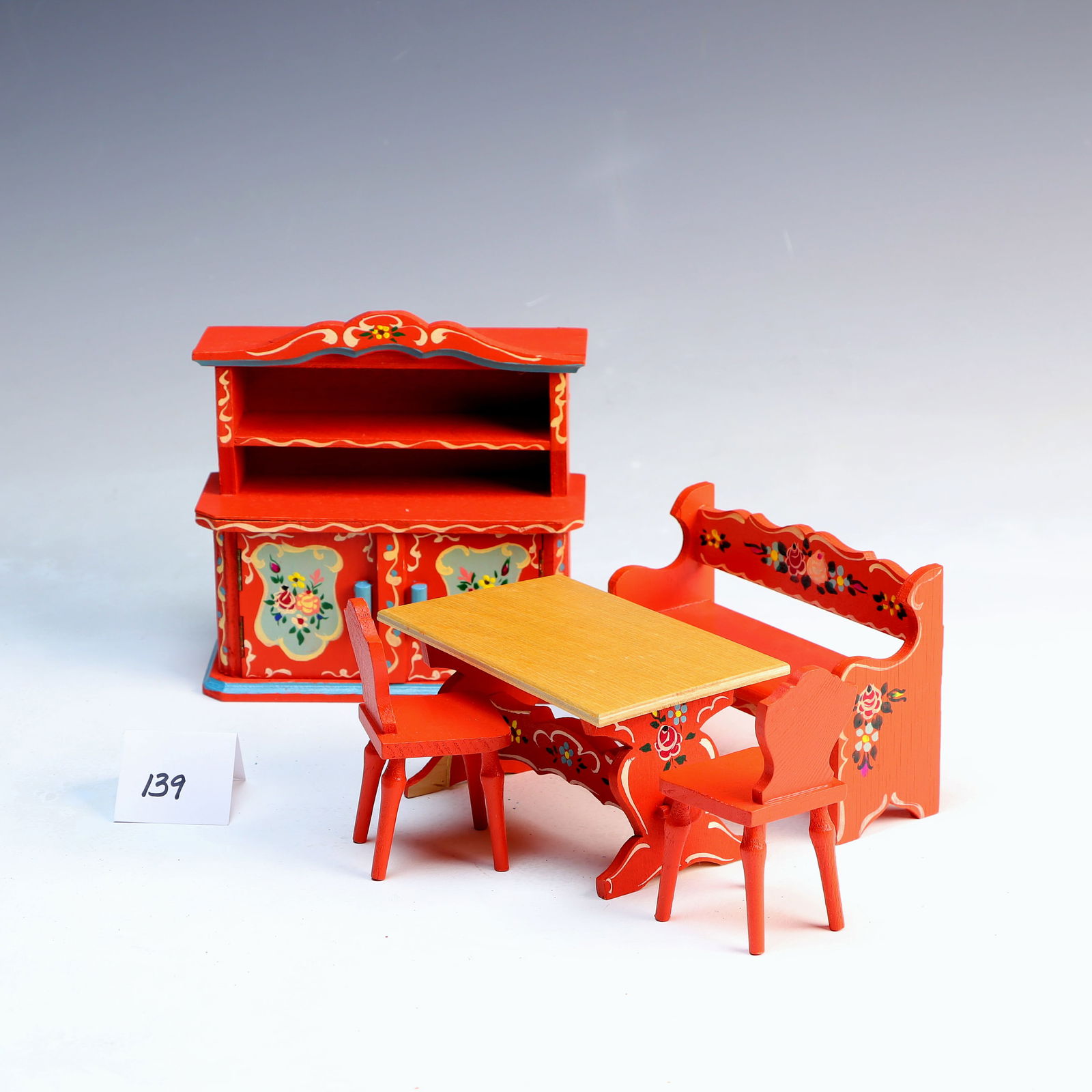 Vintage Doll House Dining Room Set (1 of 6)