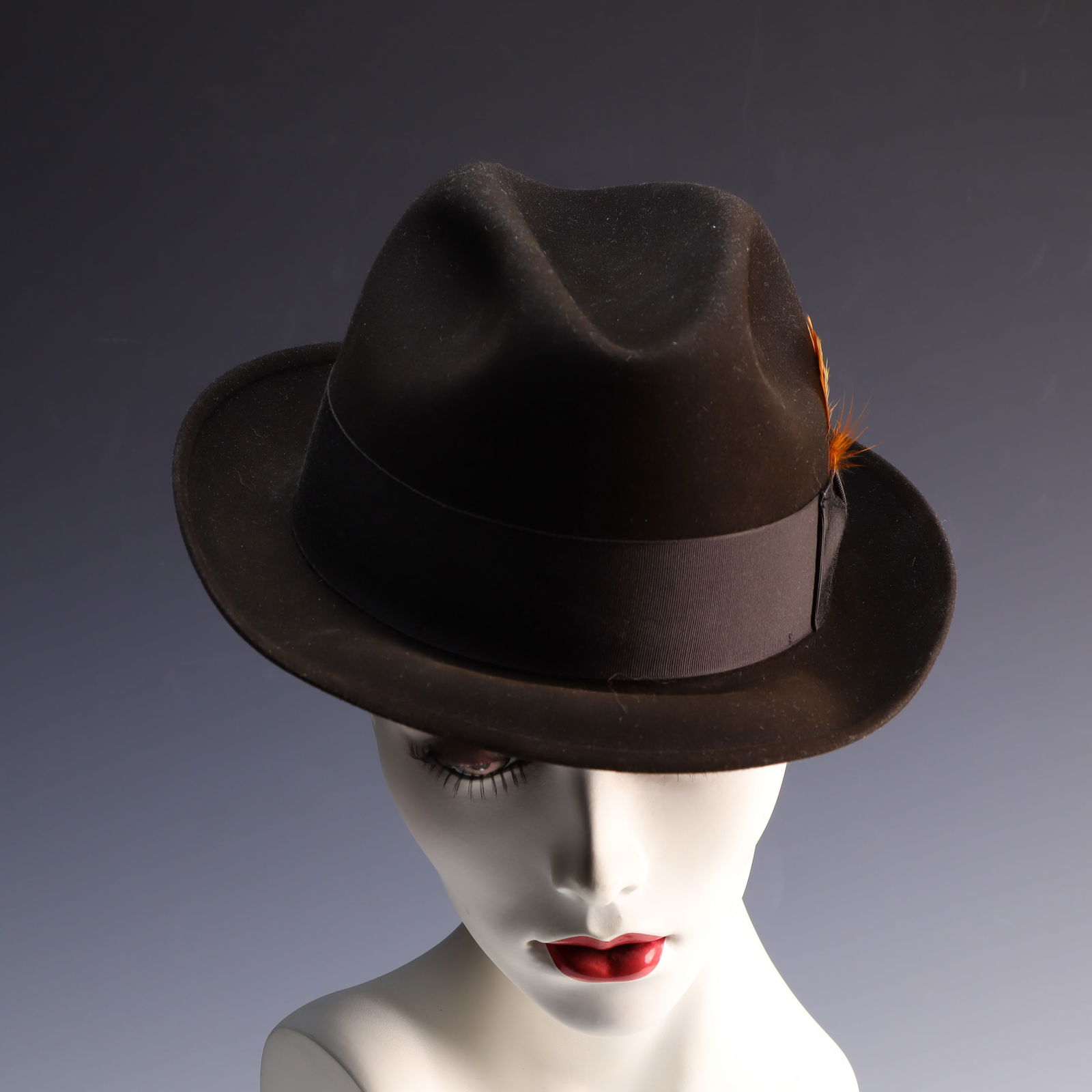 Vintage Stetson black hat (1 of 6)