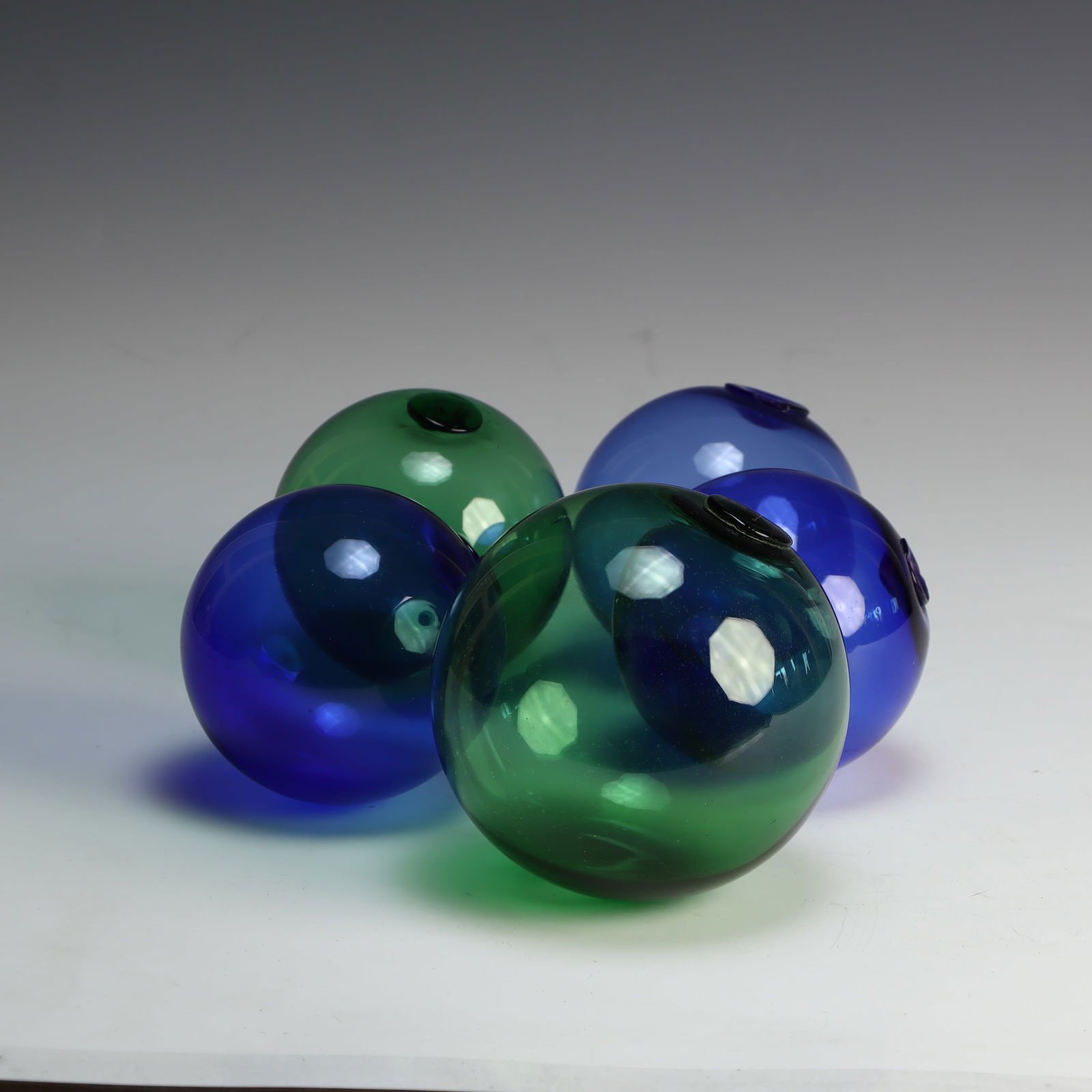 Five vintage handblown glass balls (1 of 2)