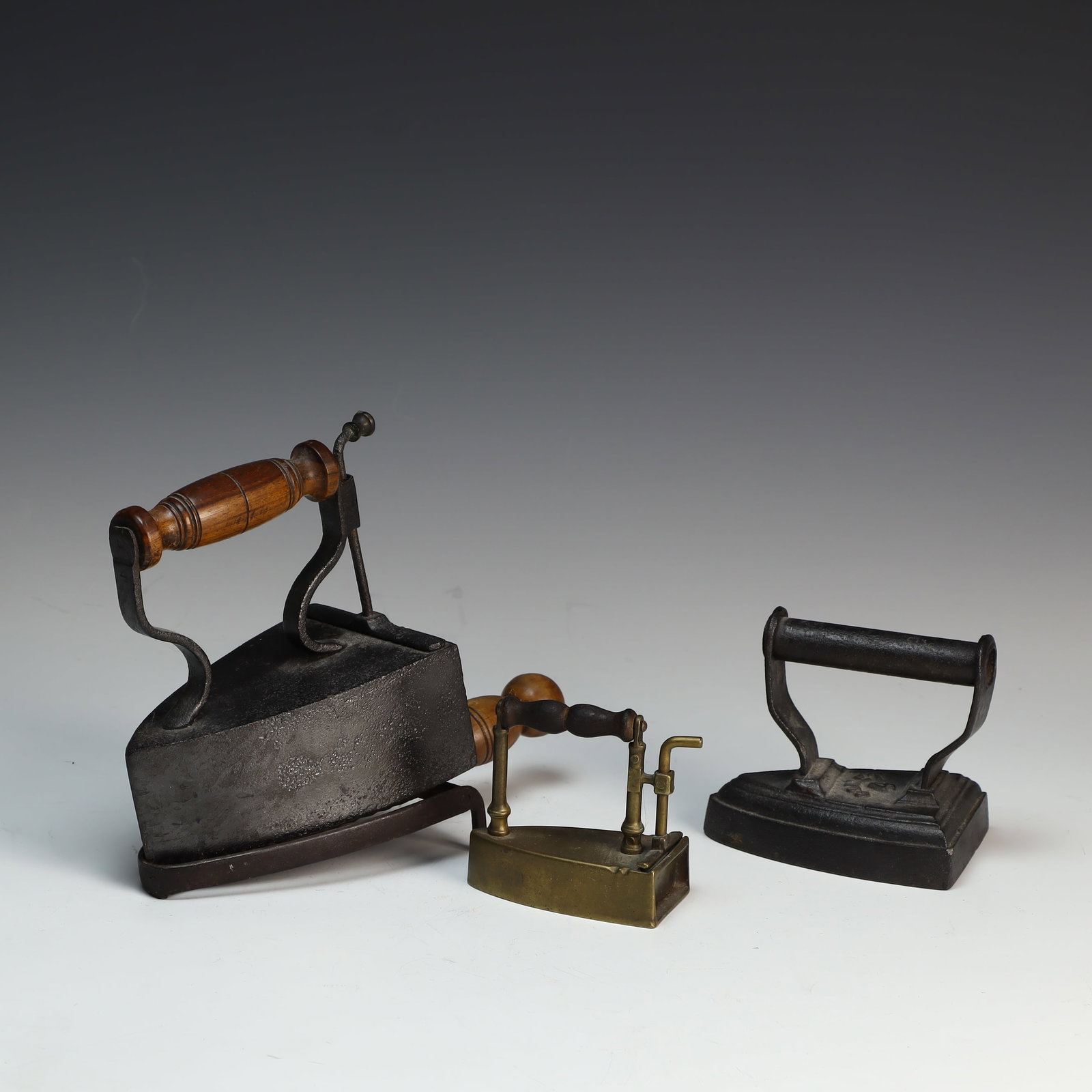 Three Primitive Sad Irons (1 of 2)