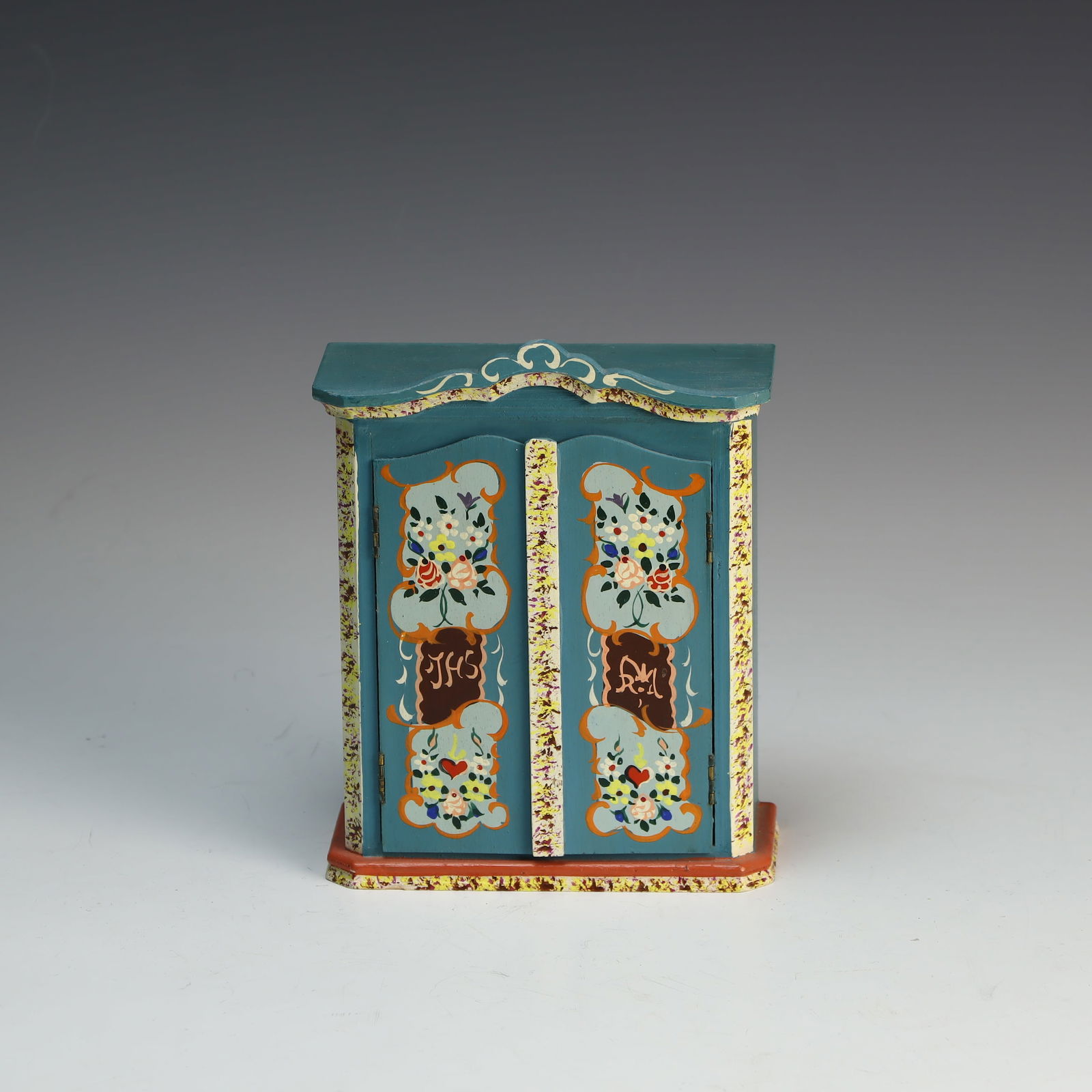 Vintage made in West Germany dollhouse wooden armoire (1 of 4)