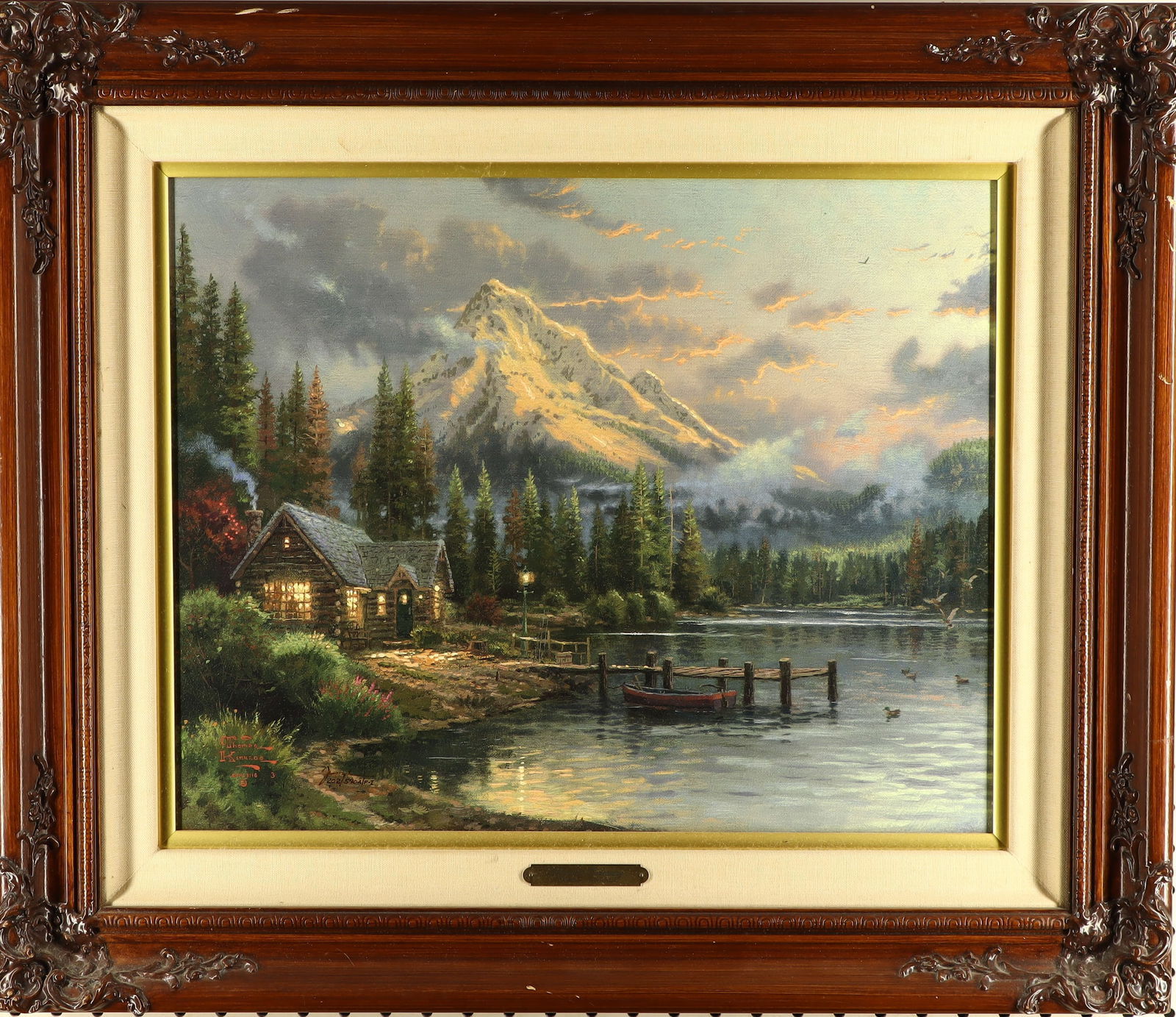Thomas Kinkade signed and numbered canvas print (1 of 6)
