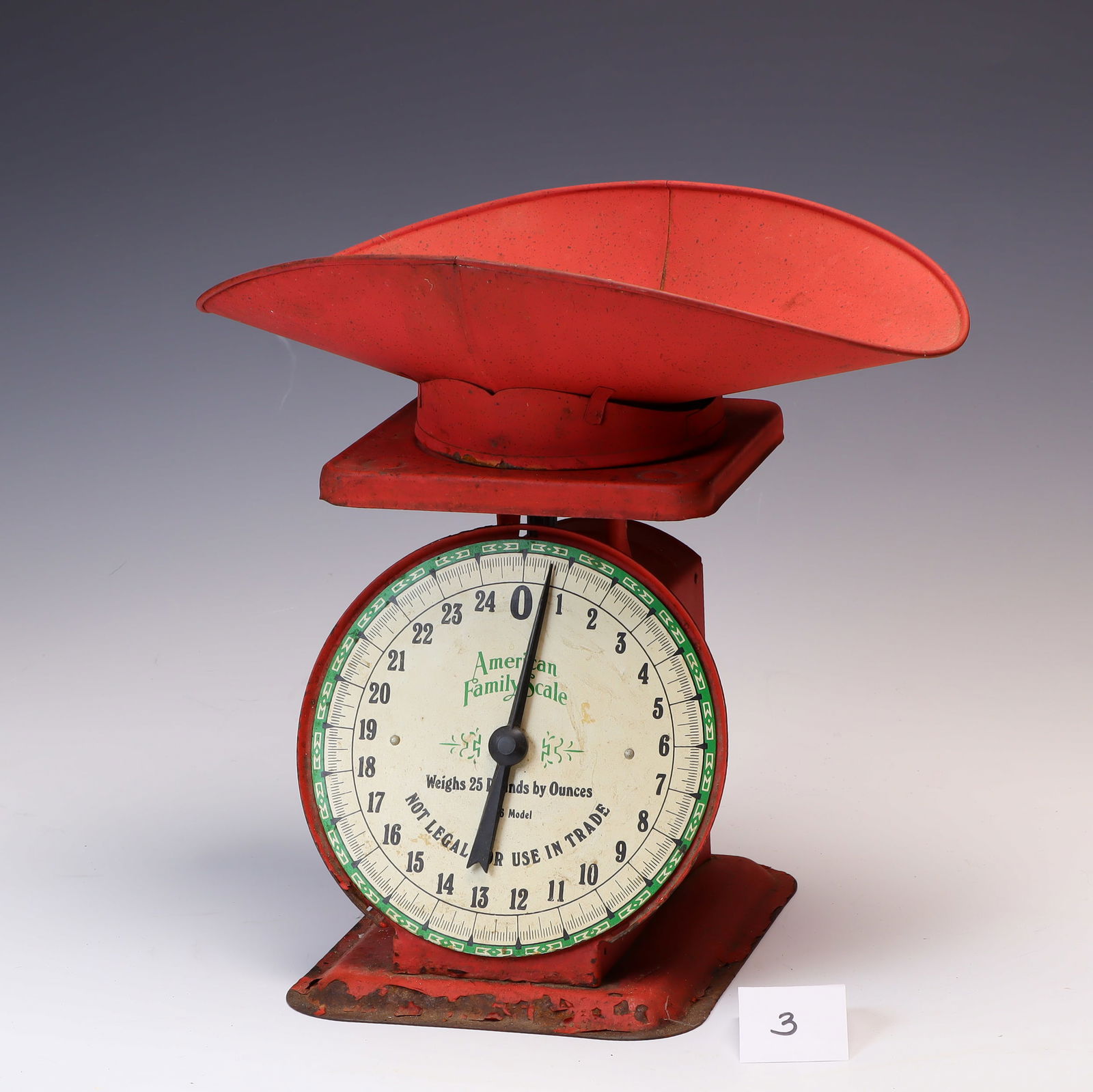 Antique red American Family scale (1 of 3)