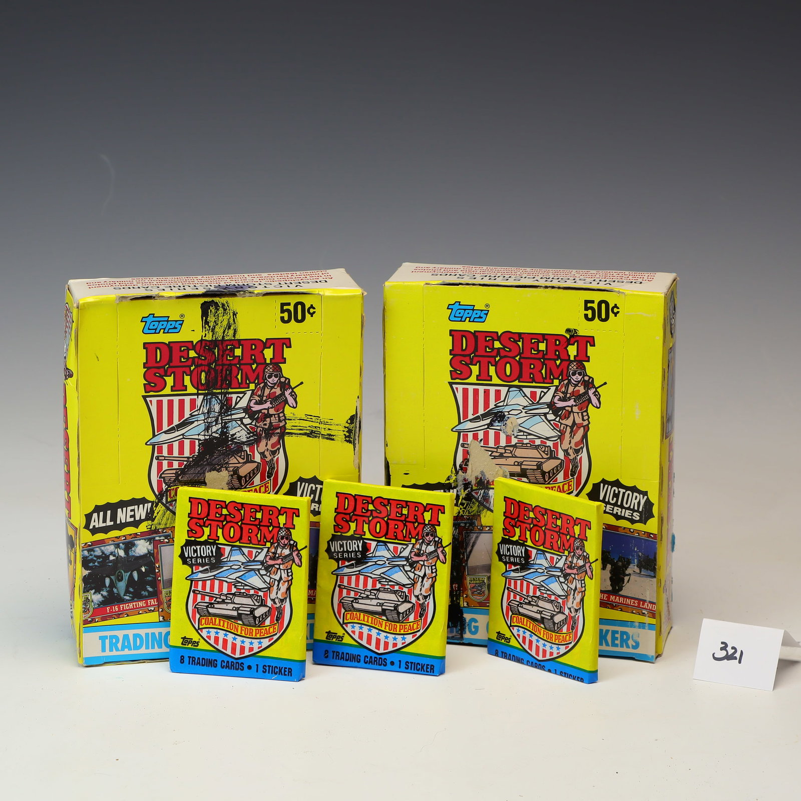 Topps 1991 Dessert Storm Trading Cards: Topps 1991 Dessert Storm Trading Cards, 2 boxes