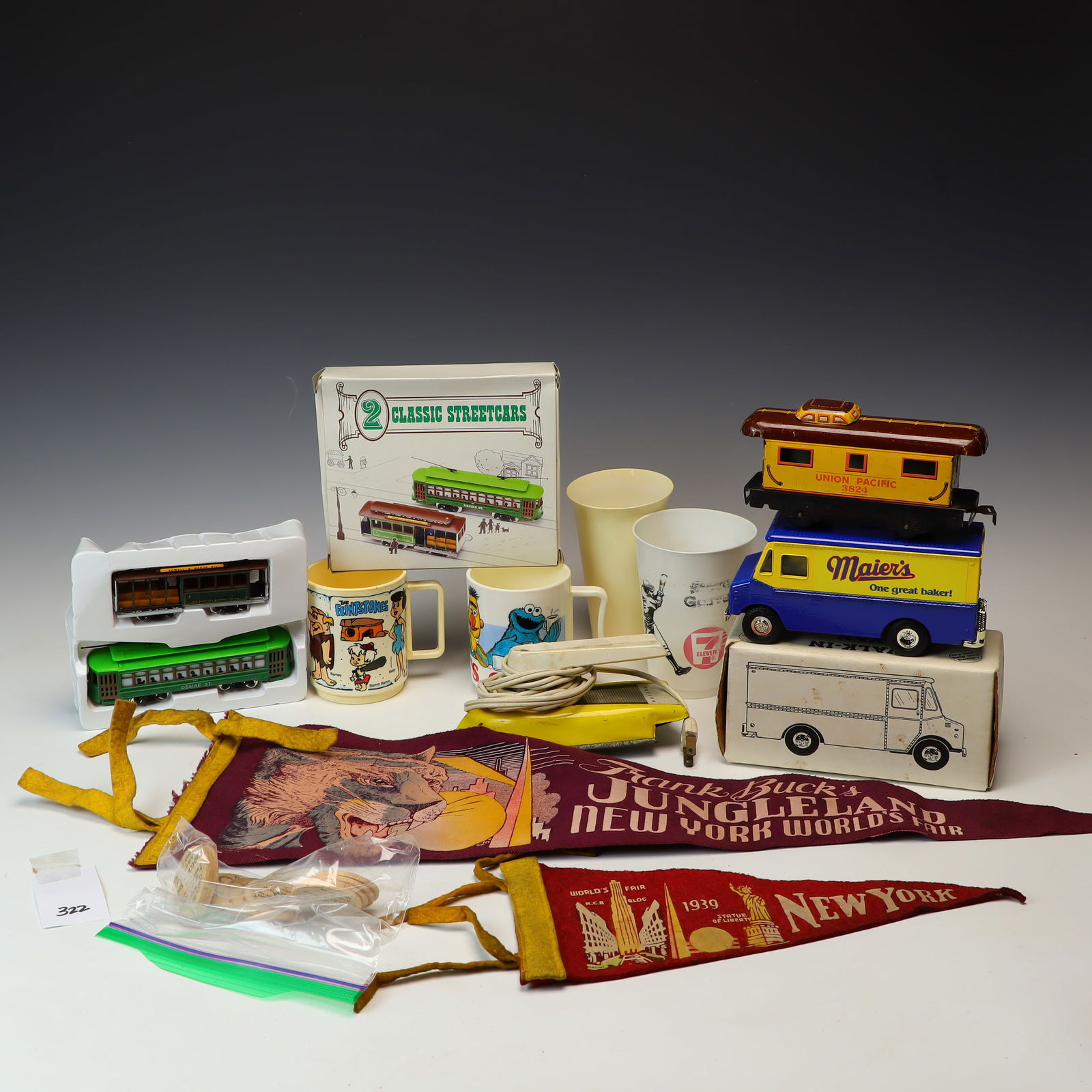 Vintage cups, trains, World’s fair banners, and more (1 of 2)