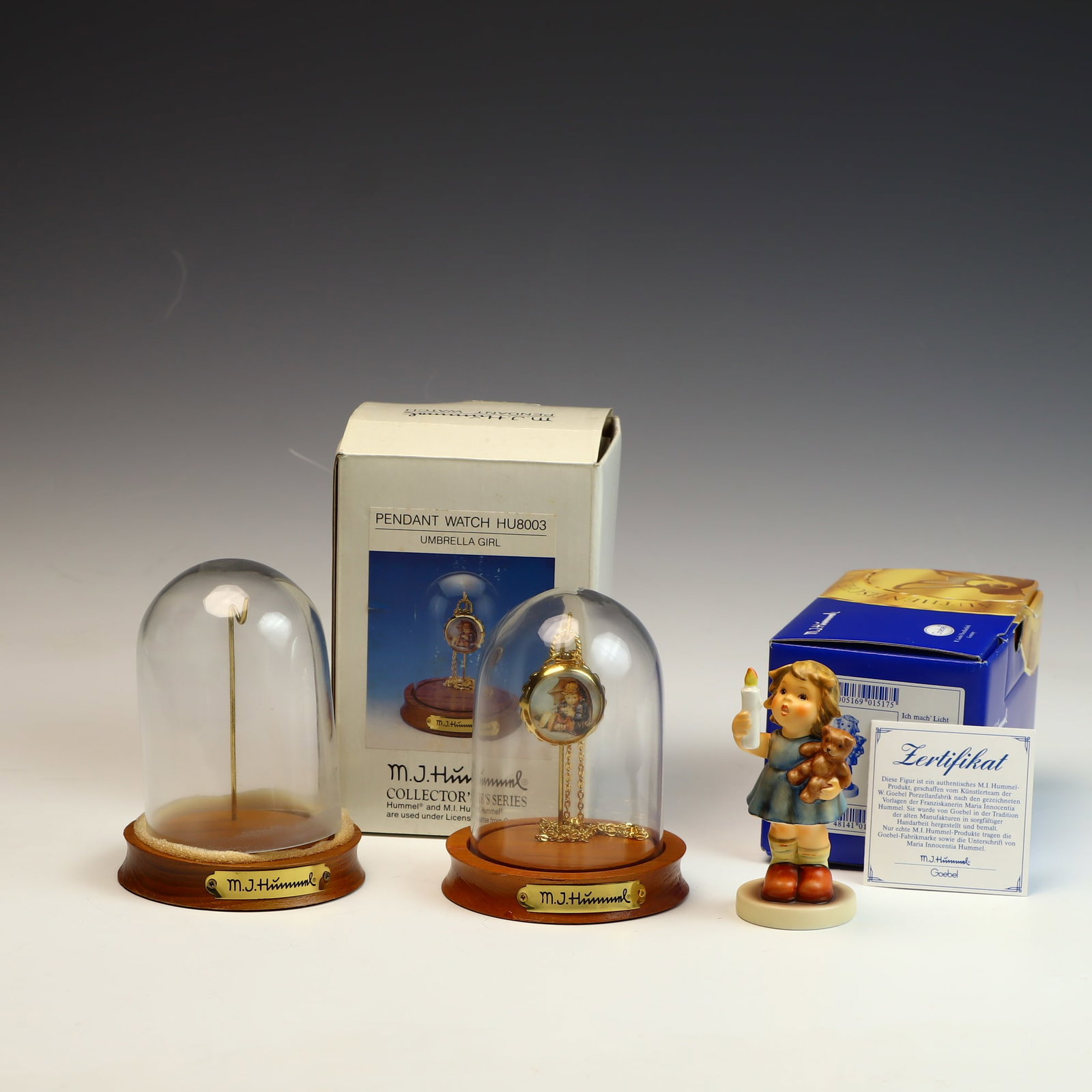 Three Goebel Hummel display globe only, Christmas Wish (1 of 5)