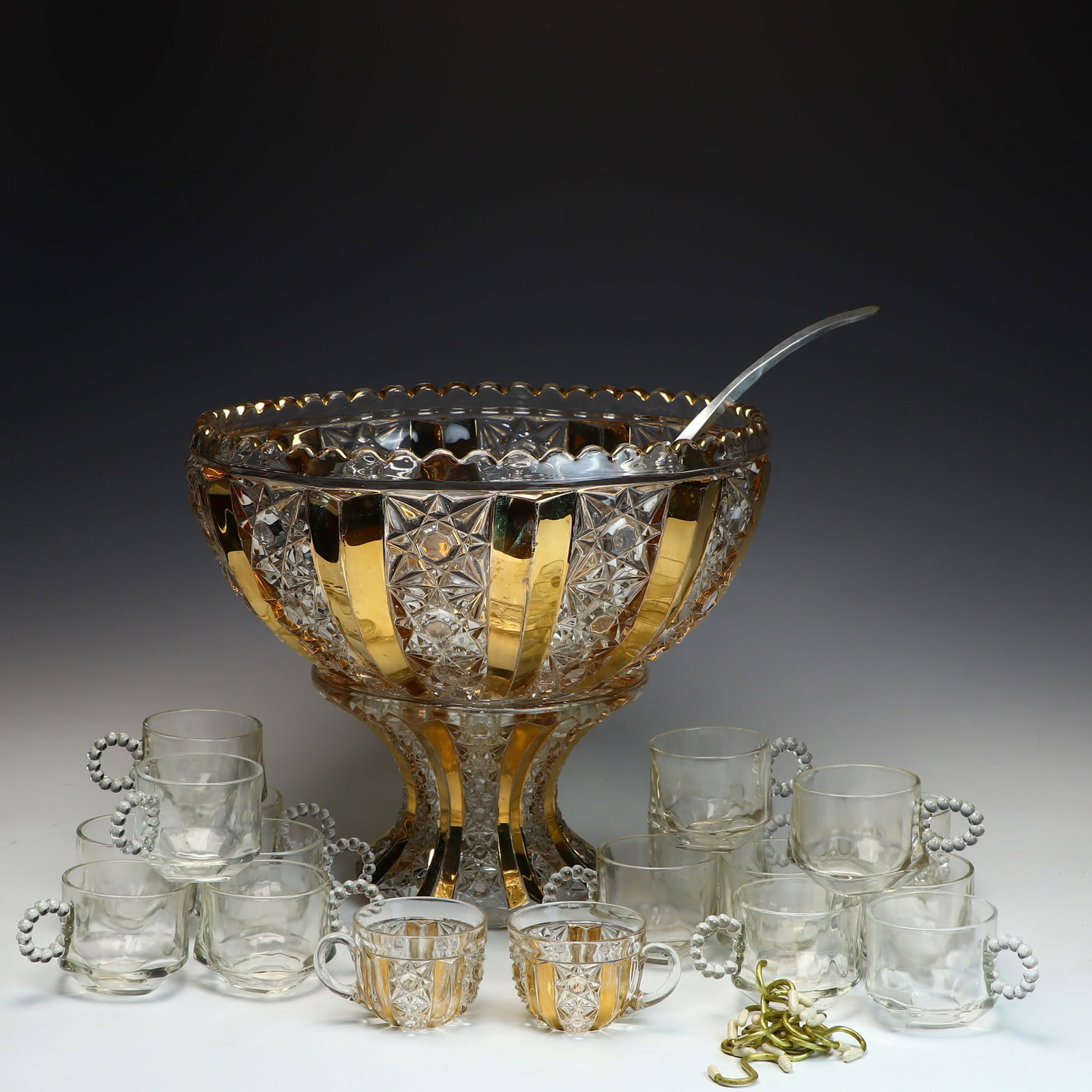 Vintage Mid Century punch bowl set (1 of 2)