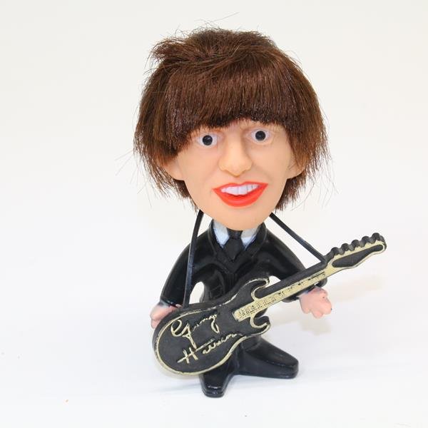 1960s Remco Beatles Doll & Guitar ï¾– George Harrison: 1964 Big head little body doll with original guitar