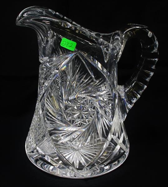 American Brilliant Period Cut Glass Water Pitcher (1 of 1)