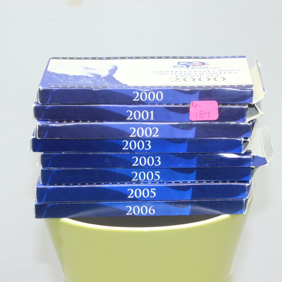 8 US Mint “50 State Quarters” Proof Sets, 2001-3, (1 of 1)