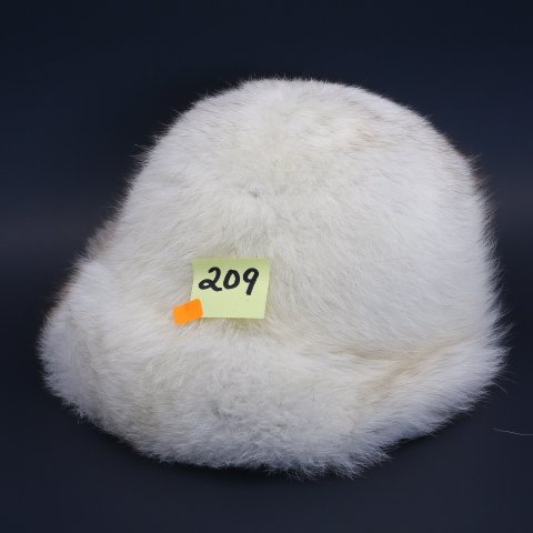 Genuine Artic Fox Fur Hat – White – womens (1 of 1)