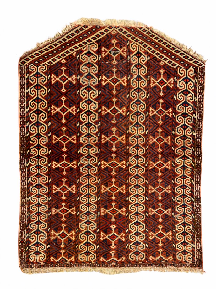 Antique dated Turkmen Yamut Salackak rug (1 of 5)